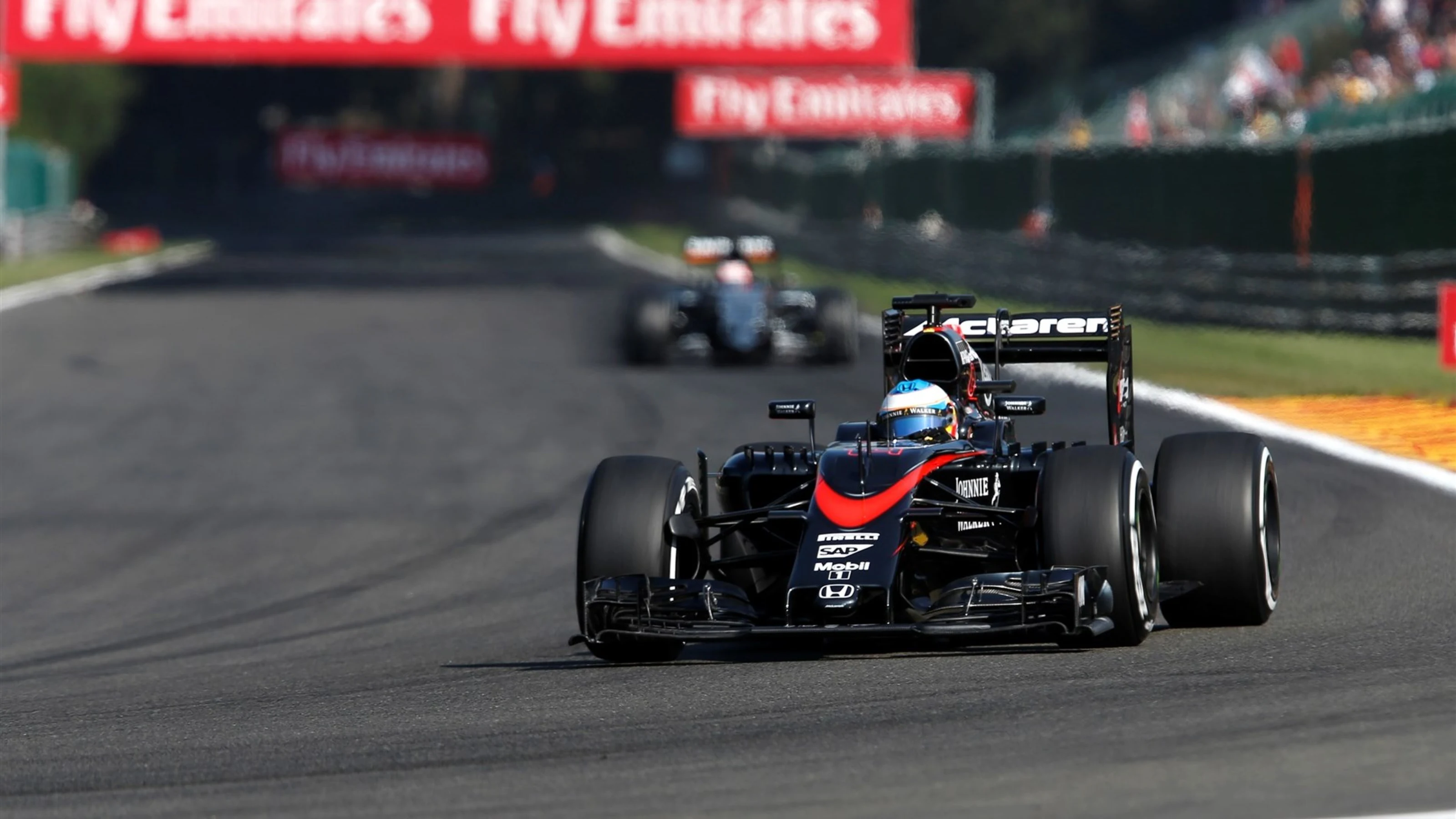 Fernando Alonso (ESP) McLaren MP4-30 at Formula One World Championship, Rd11, Belgian Grand Prix,