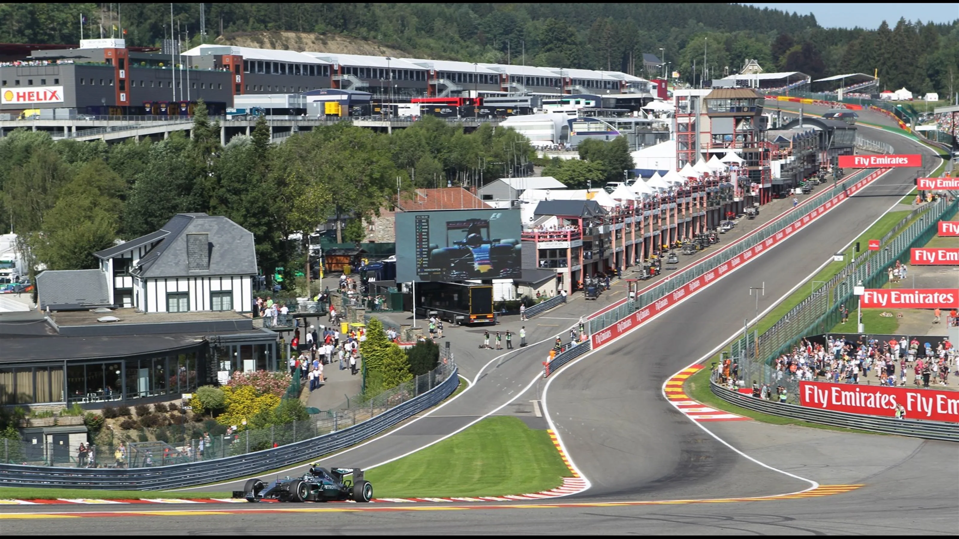 Nico Rosberg (GER) Mercedes AMG F1 W06 at Formula One World Championship, Rd11, Belgian Grand Prix,