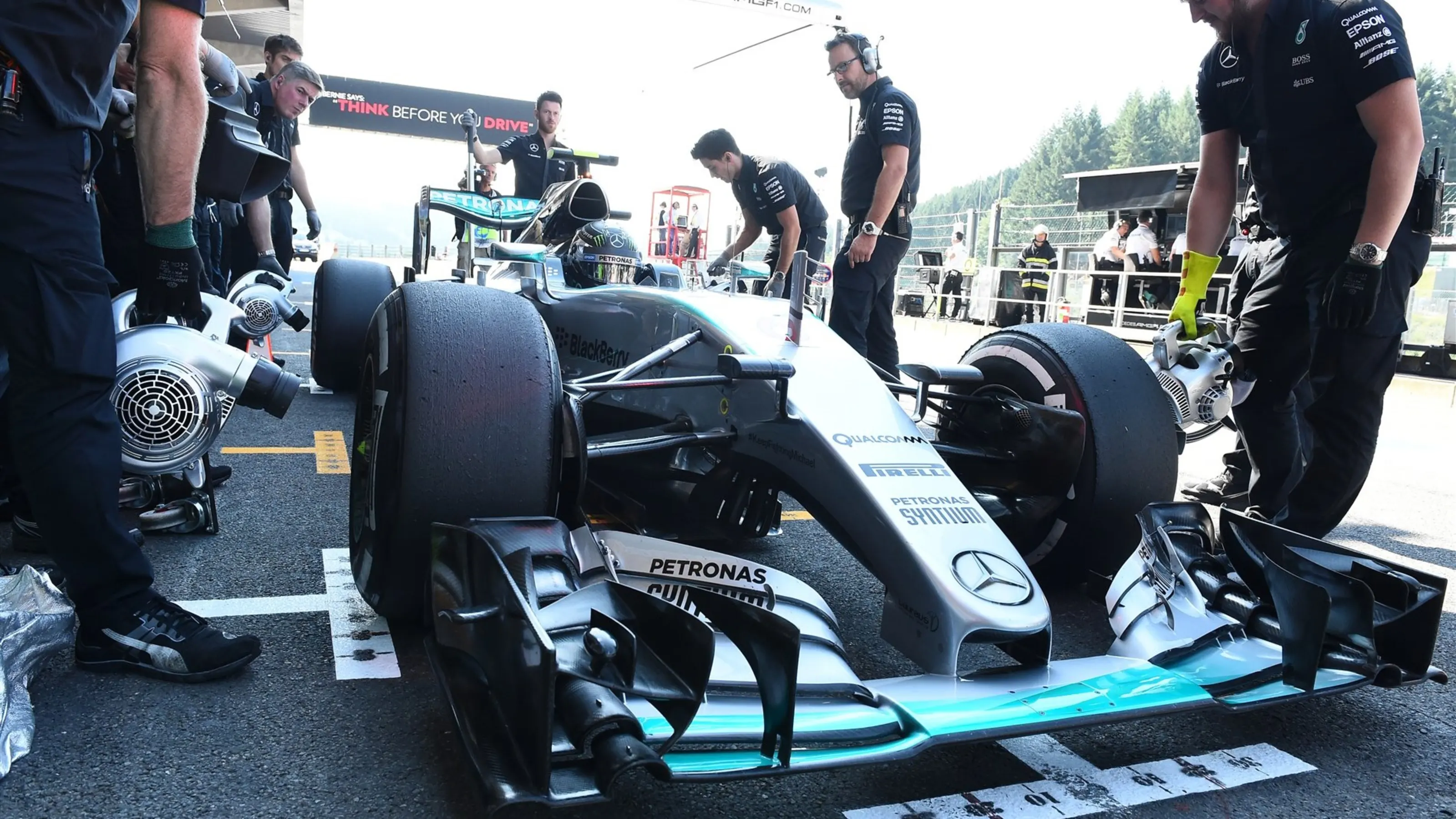 Nico Rosberg (GER) Mercedes AMG F1 W06 at Formula One World Championship, Rd11, Belgian Grand Prix,