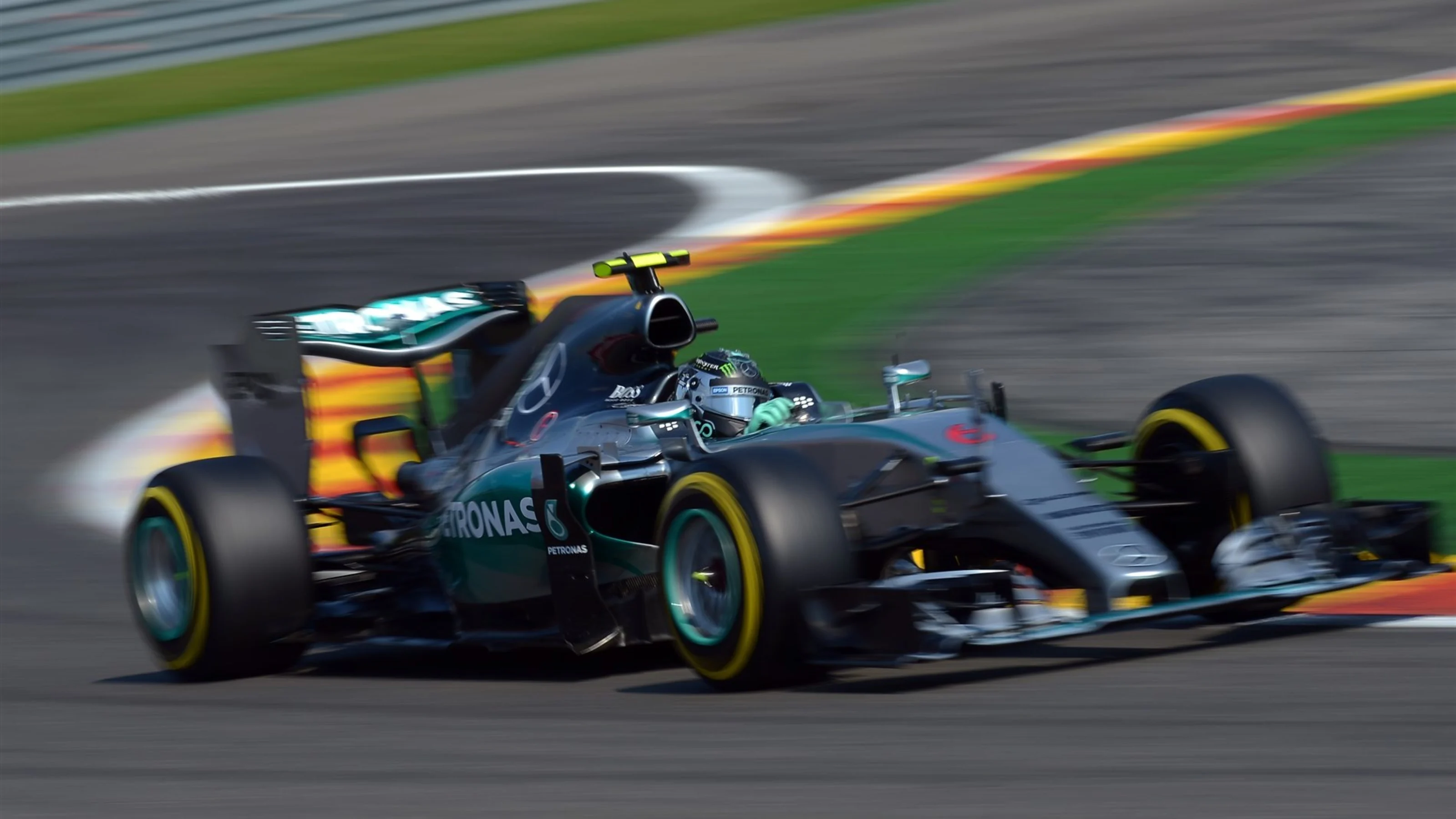 Nico Rosberg (GER) Mercedes AMG F1 W06 at Formula One World Championship, Rd11, Belgian Grand Prix,