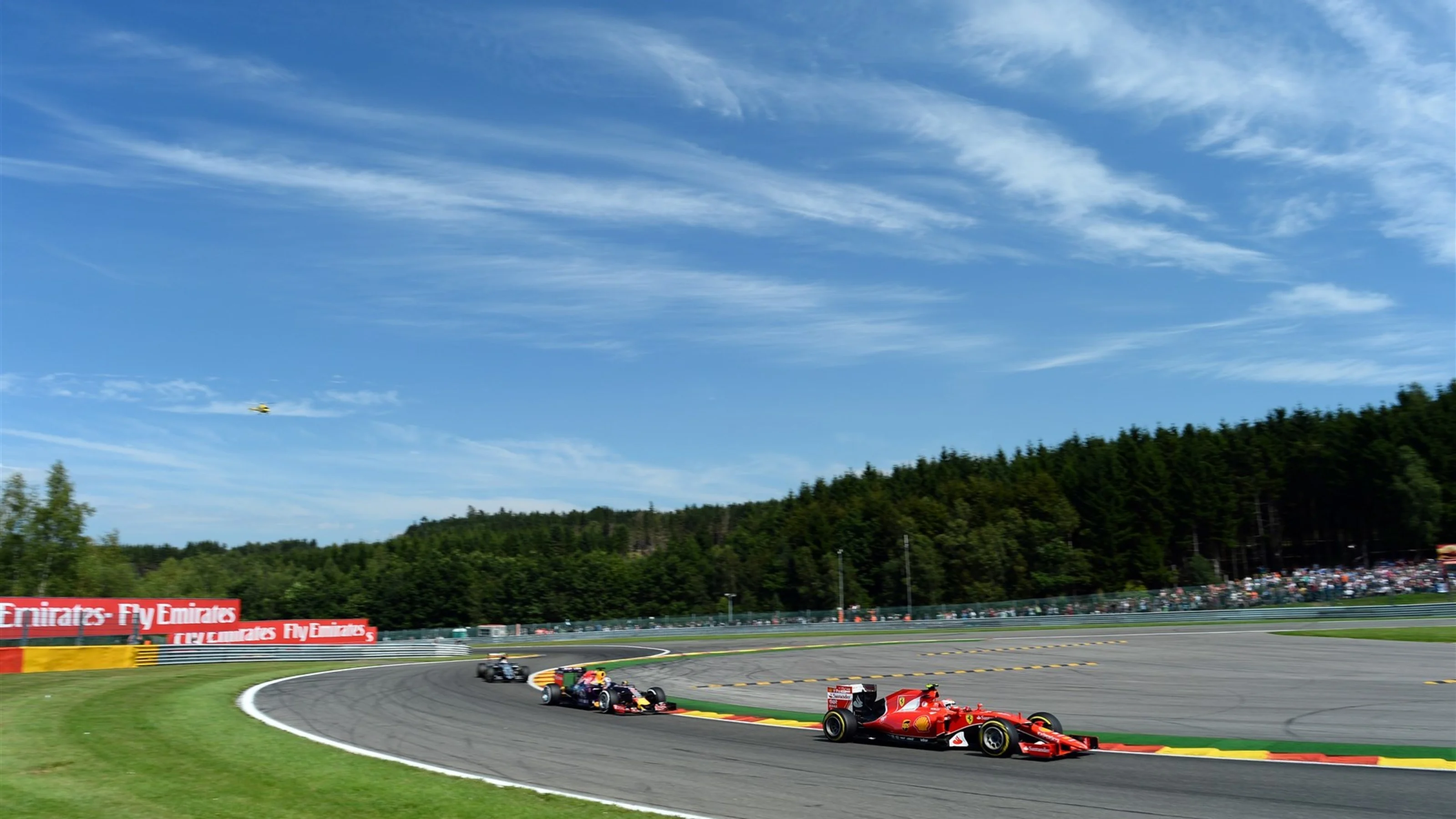 Sebastian Vettel (GER) Ferrari SF15-T at Formula One World Championship, Rd11, Belgian Grand Prix,