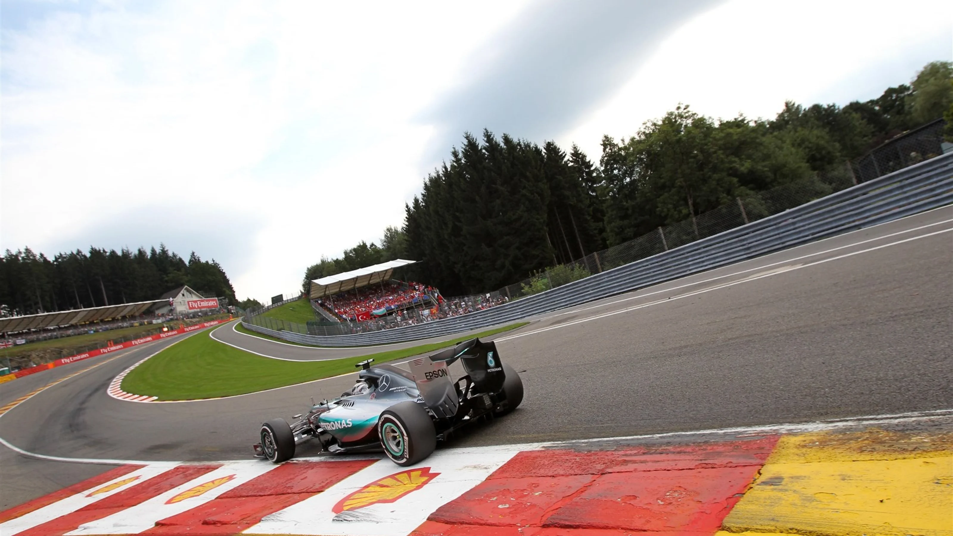 Lewis Hamilton (GBR) Mercedes AMG F1 W06 at Formula One World Championship, Rd11, Belgian Grand