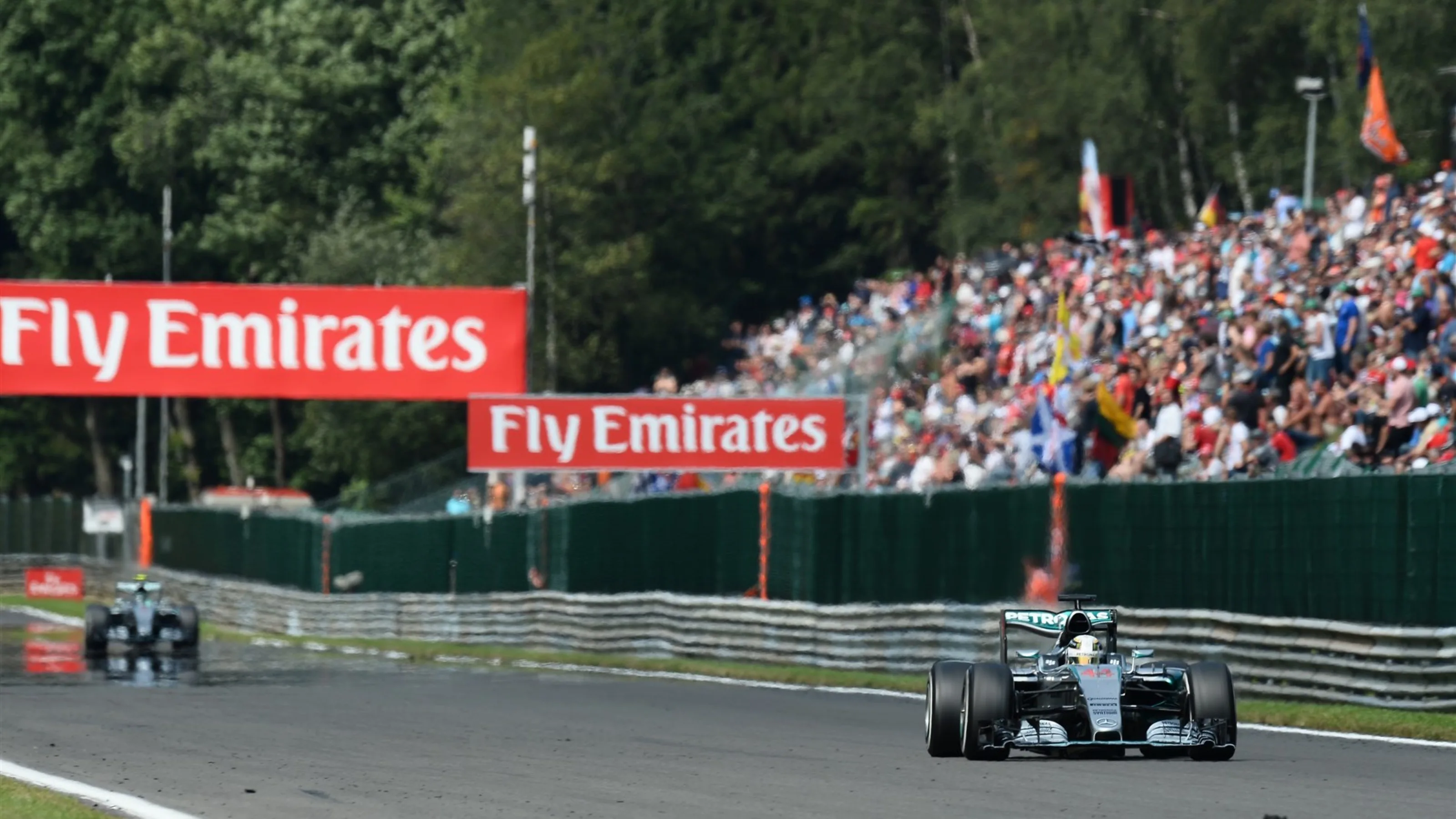 Lewis Hamilton (GBR) Mercedes AMG F1 W06 at Formula One World Championship, Rd11, Belgian Grand