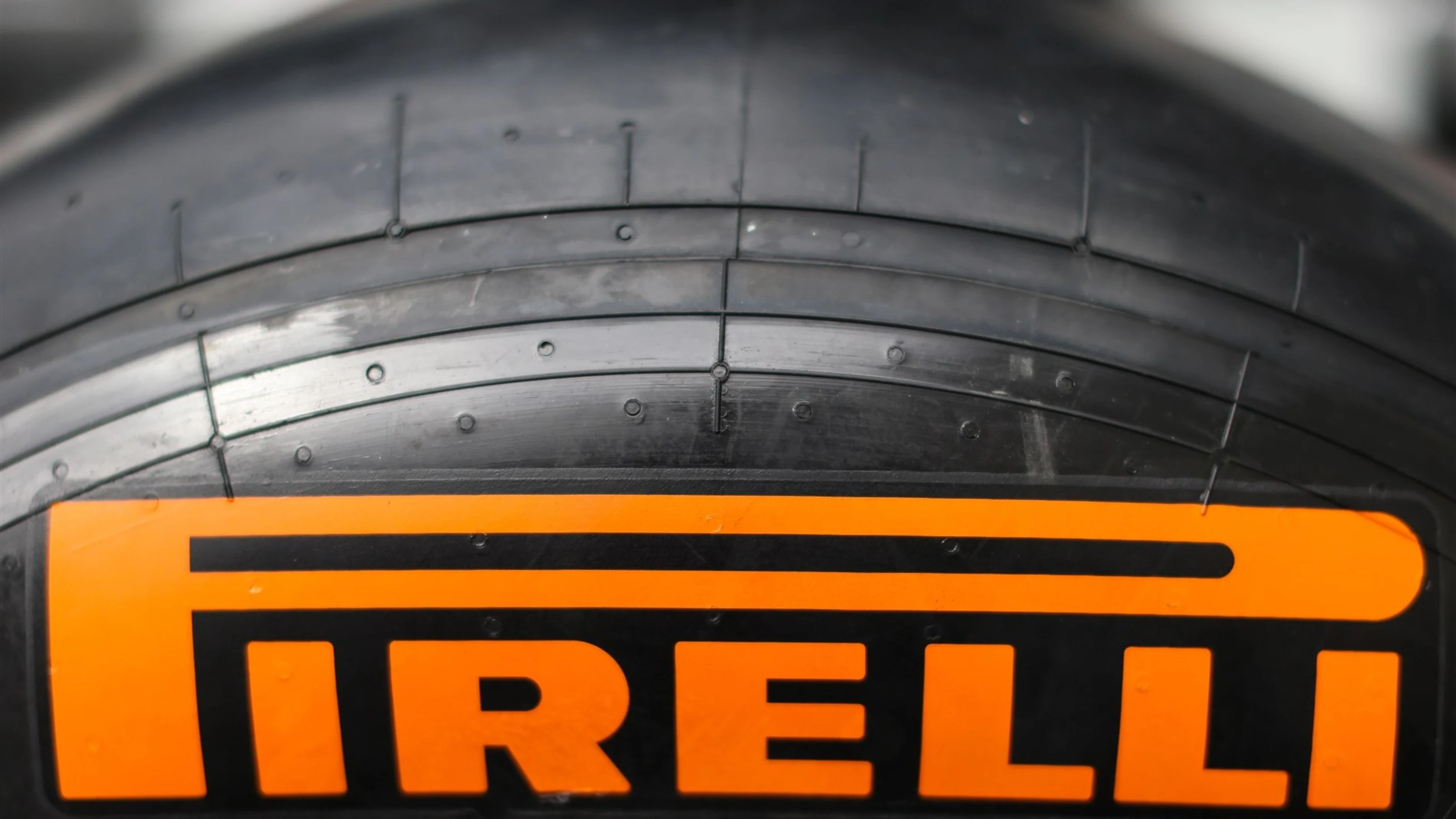 Orange Pirelli tyre at Formula One World Championship, Rd11, Belgian Grand Prix, Preparations, Spa