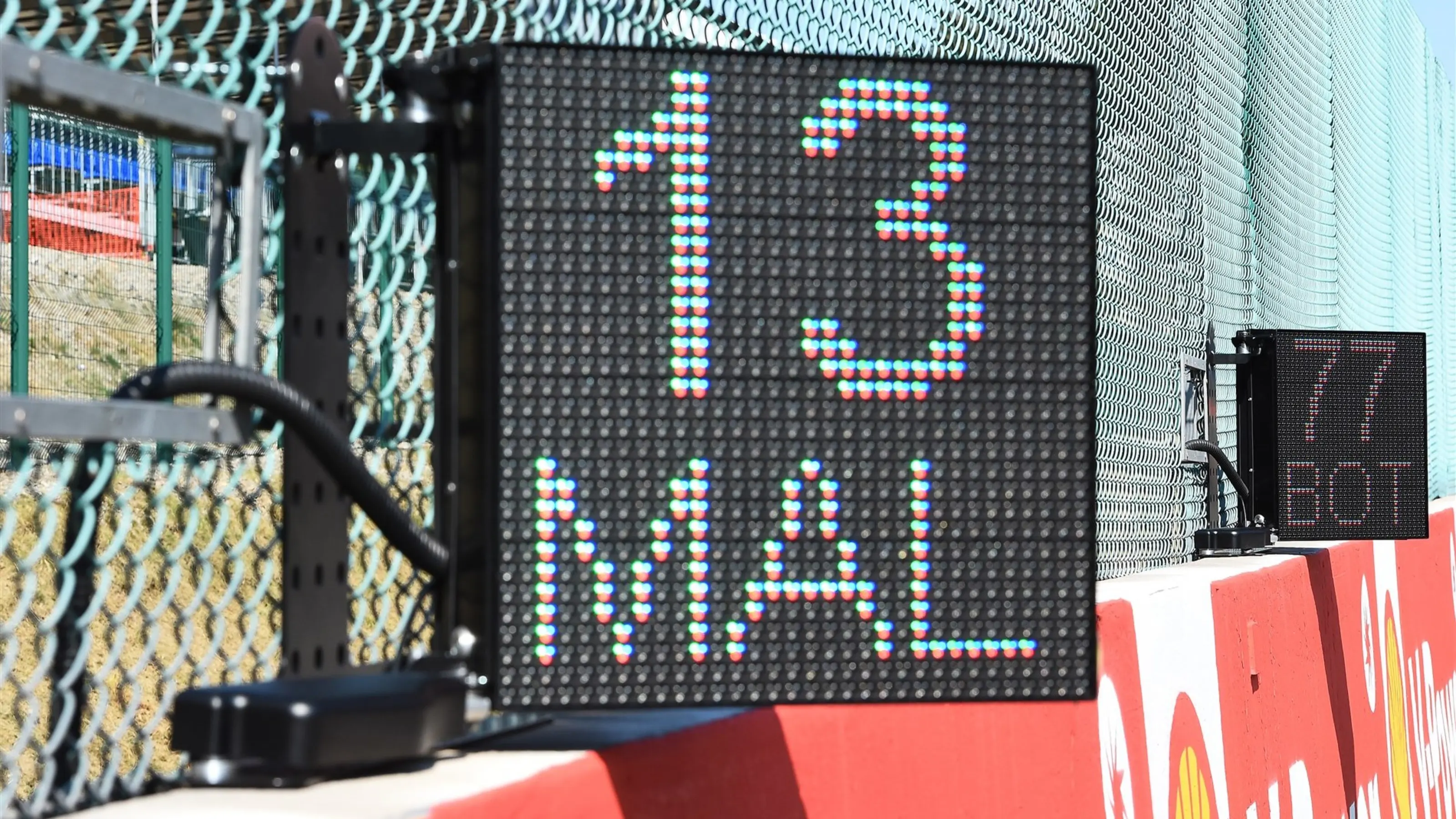 Electronic grid marker boards at Formula One World Championship, Rd11, Belgian Grand Prix,