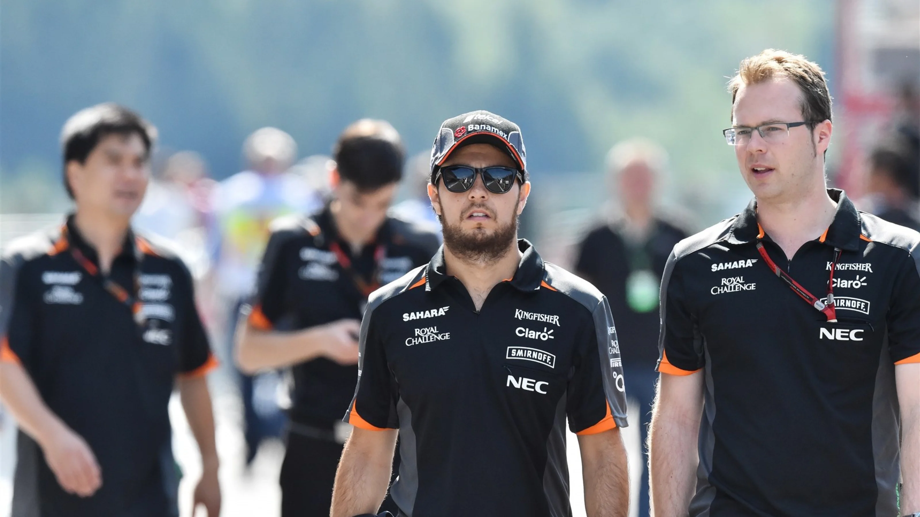 Sergio Perez (MEX) Force India at Formula One World Championship, Rd11, Belgian Grand Prix,