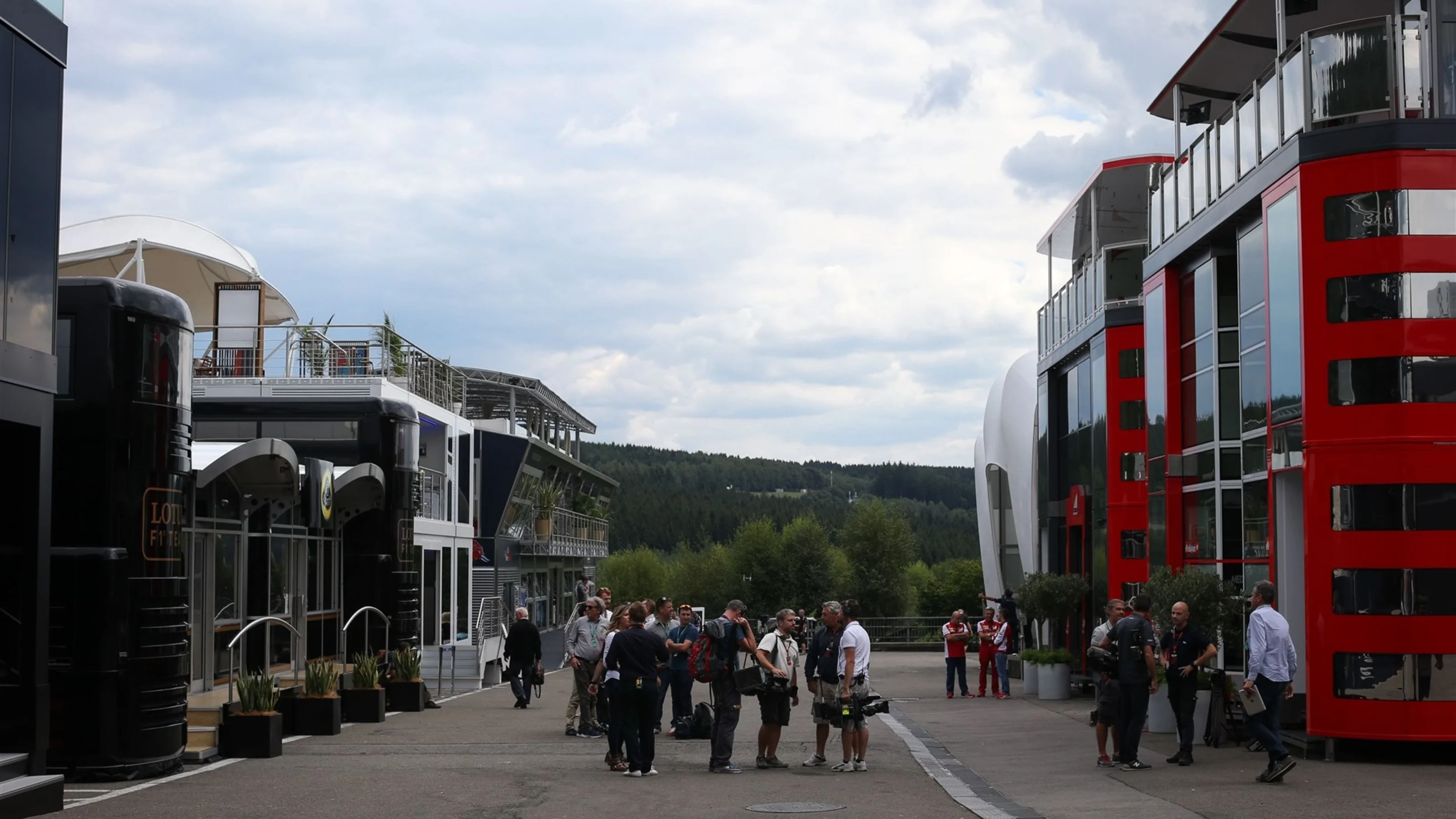 Paddock at Formula One World Championship, Rd11, Belgian Grand Prix, Preparations, Spa