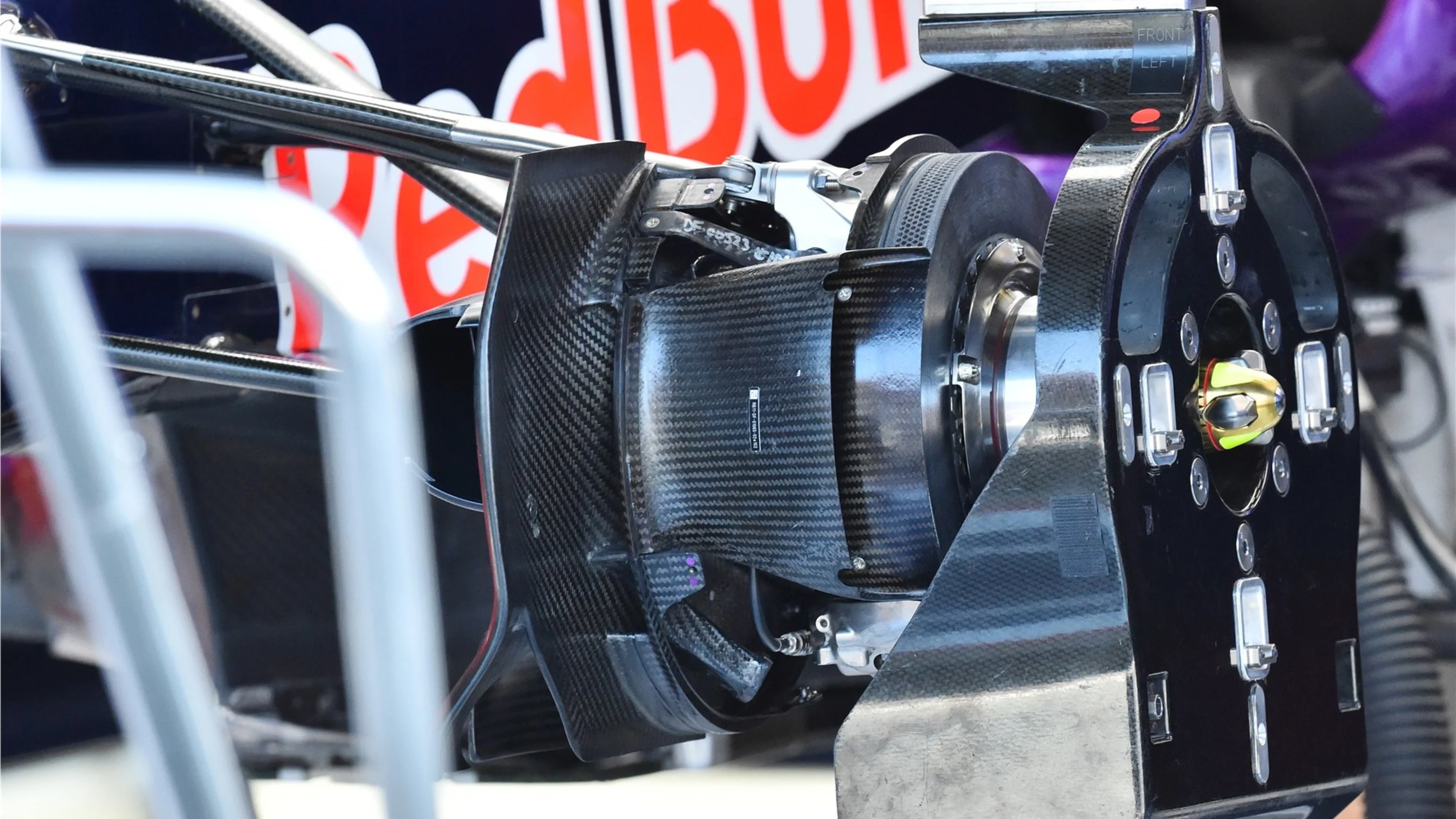 Red Bull Racing RB11 front wheel hub at Formula One World Championship, Rd11, Belgian Grand Prix,