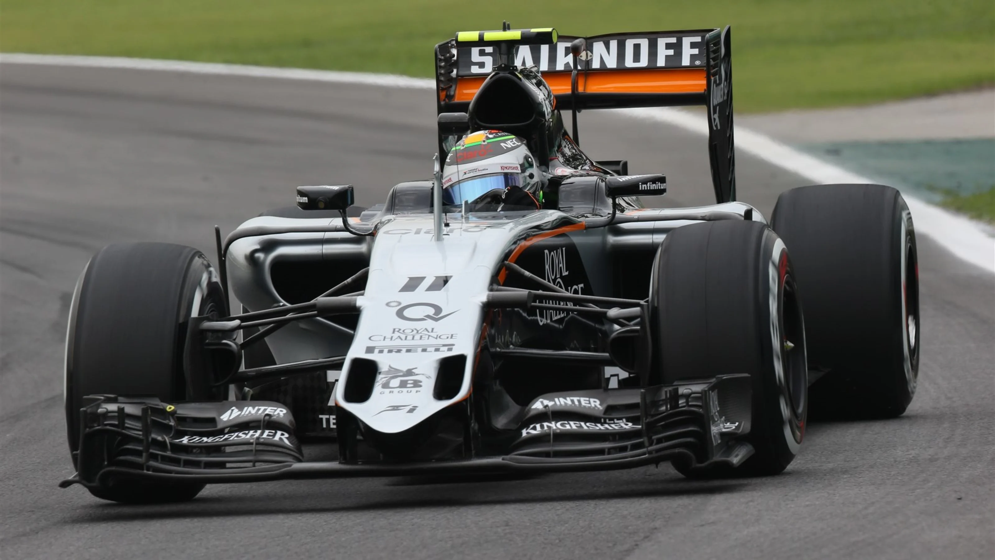 Sergio Perez (MEX) Force India VJM08 at Formula One World Championship, Rd18, Brazilian Grand Prix,
