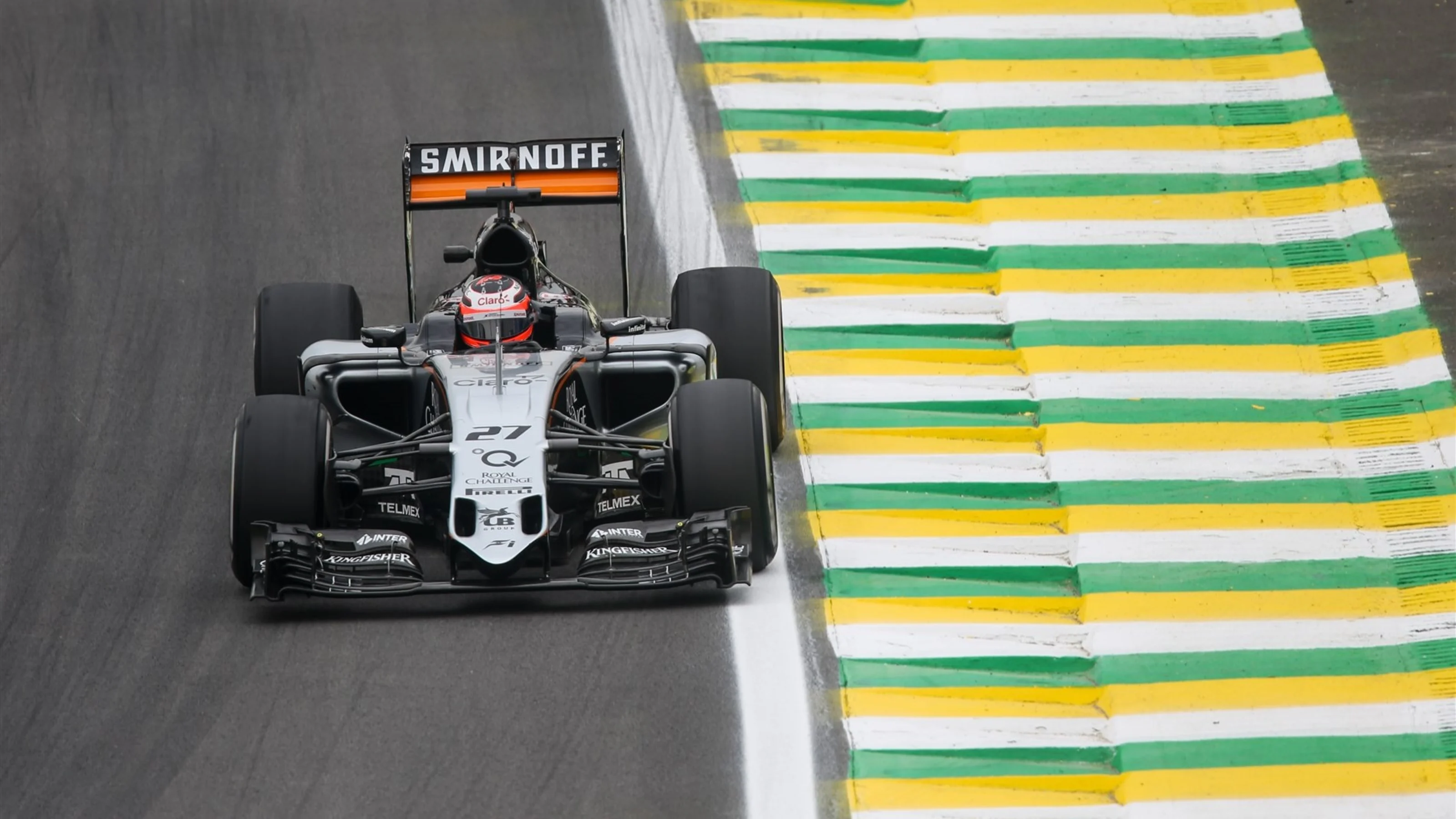 Nico Hulkenberg (GER) Force India VJM08 at Formula One World Championship, Rd18, Brazilian Grand