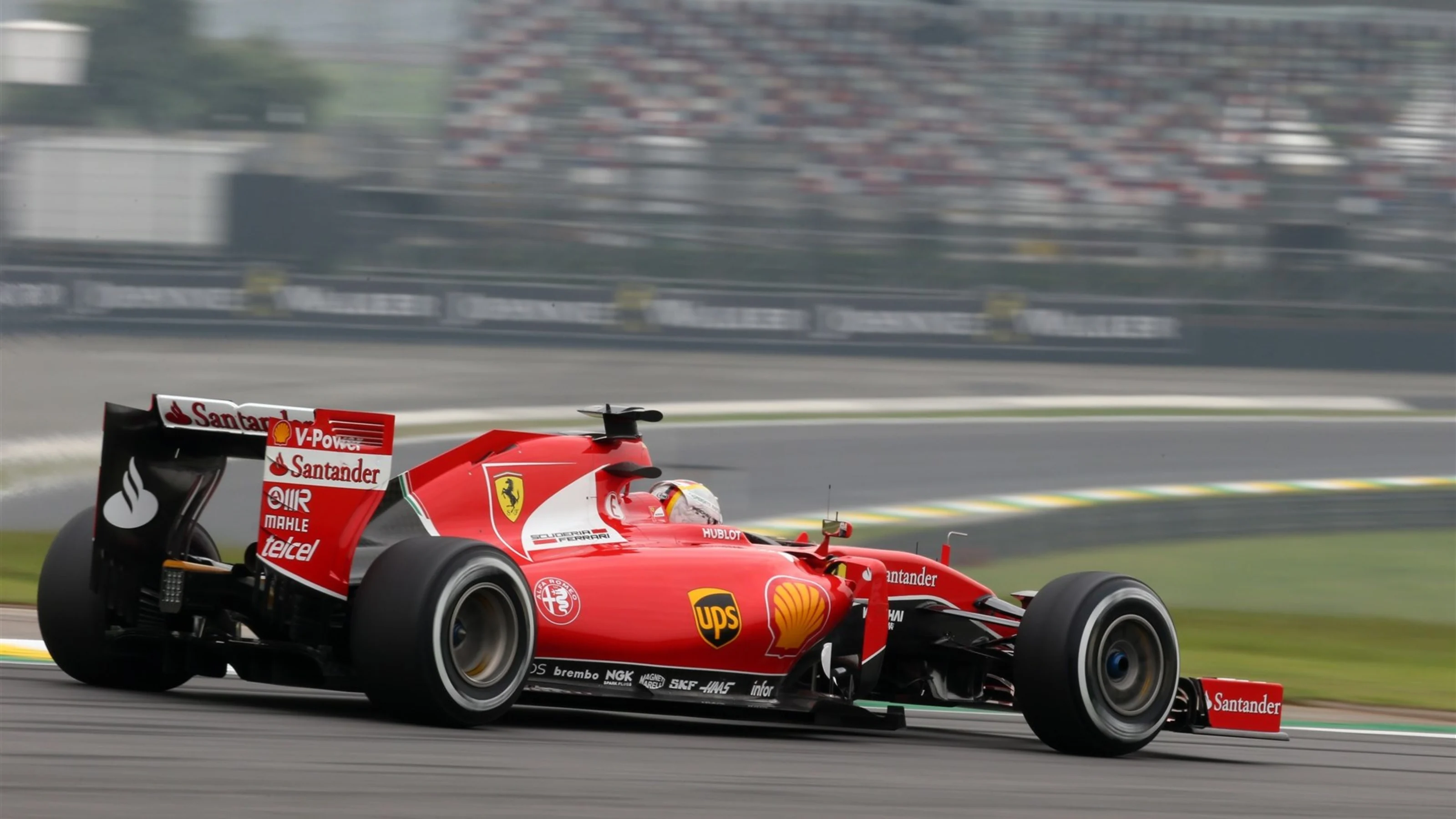 Sebastian Vettel (GER) Ferrari SF15-T at Formula One World Championship, Rd18, Brazilian Grand