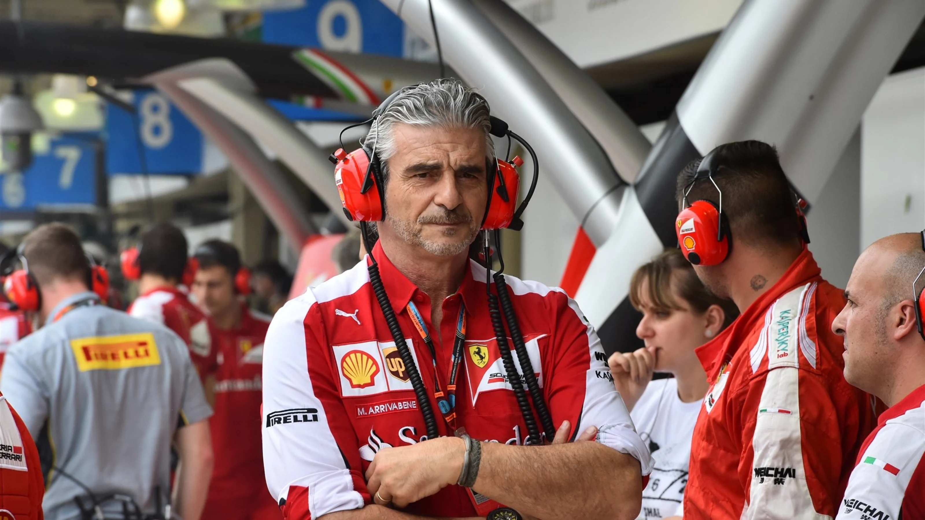 Maurizio Arrivabene (ITA) Ferrari Team Principal at Formula One World Championship, Rd18, Brazilian
