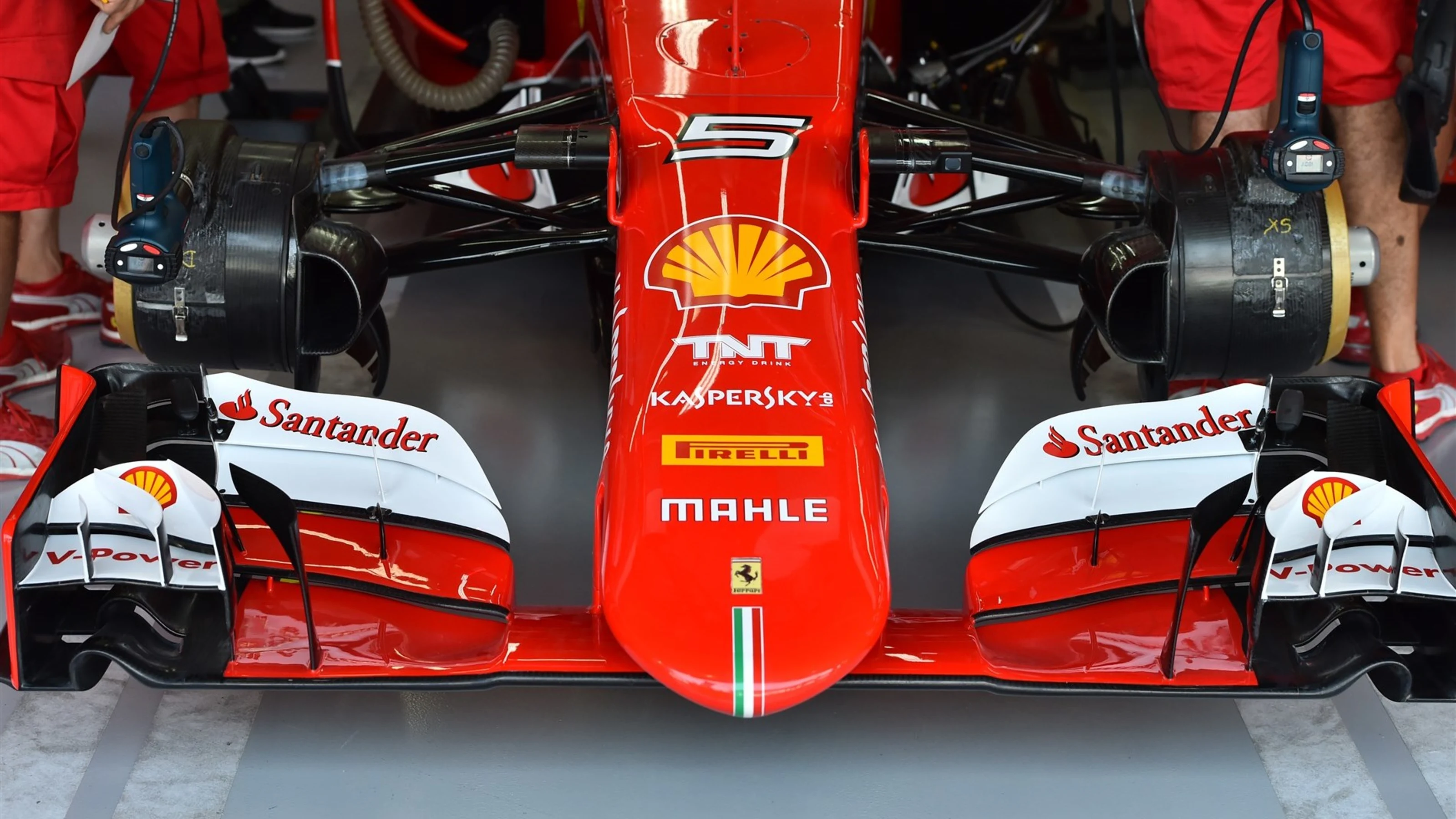 Ferrari SF15-T nose and front wing at Formula One World Championship, Rd18, Brazilian Grand Prix,