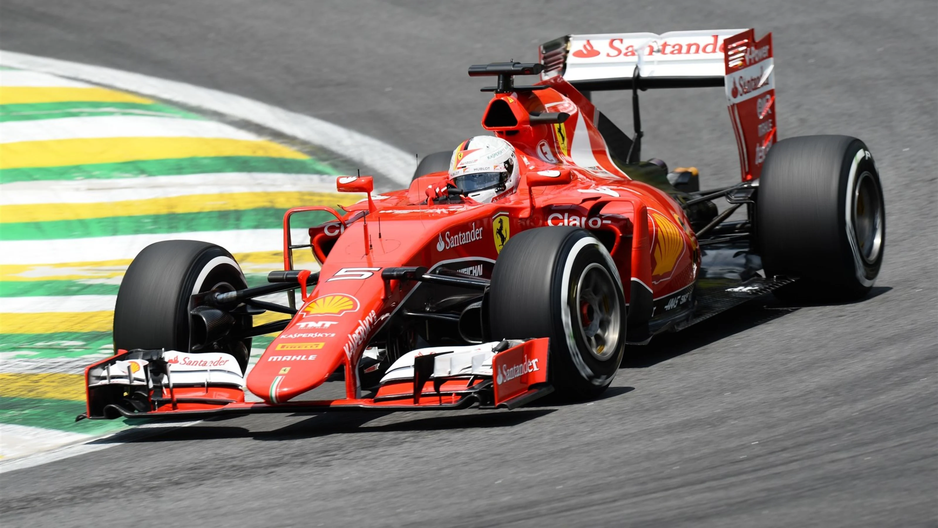Sebastian Vettel (GER) Ferrari SF15-T at Formula One World Championship, Rd18, Brazilian Grand