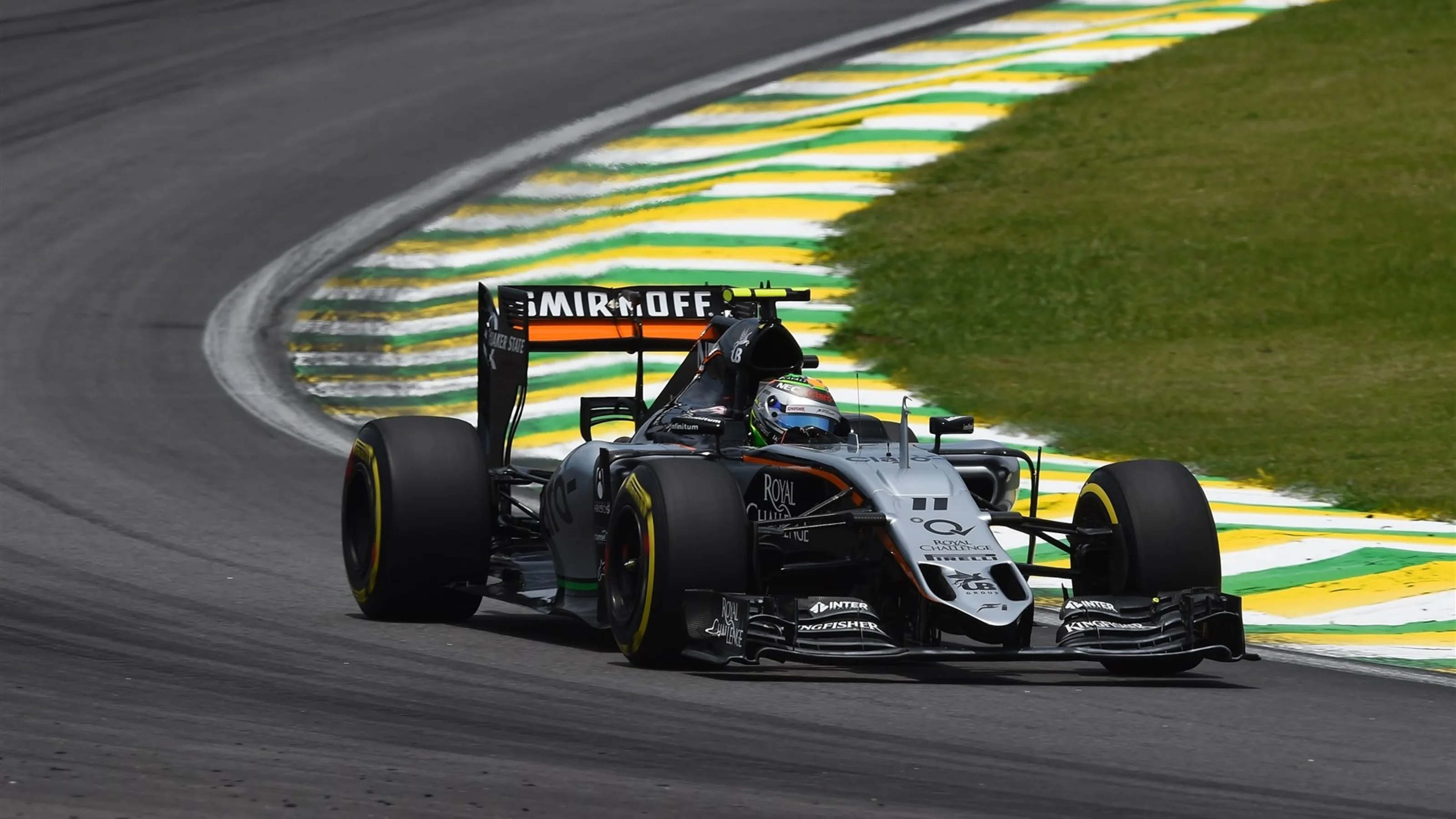 Sergio Perez (MEX) Force India VJM08 at Formula One World Championship, Rd18, Brazilian Grand Prix,