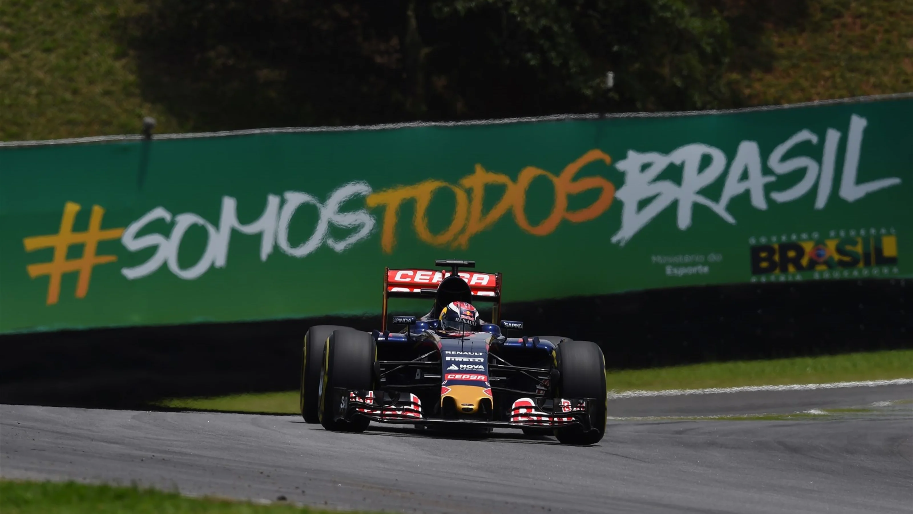 Max Verstappen (NDL) Scuderia Toro Rosso STR10 at Formula One World Championship, Rd18, Brazilian