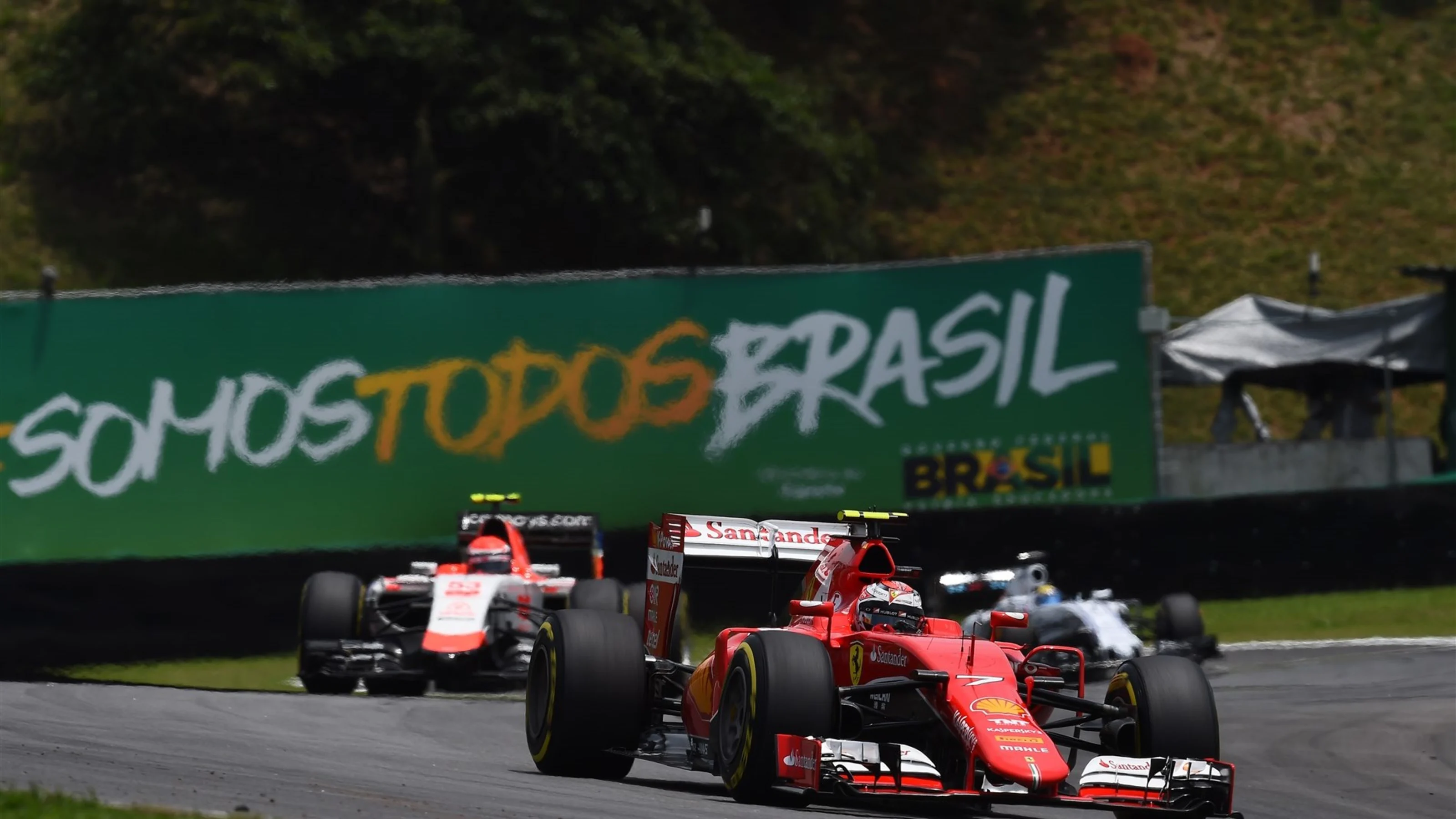 Kimi Raikkonen (FIN) Ferrari SF15-T at Formula One World Championship, Rd18, Brazilian Grand Prix,