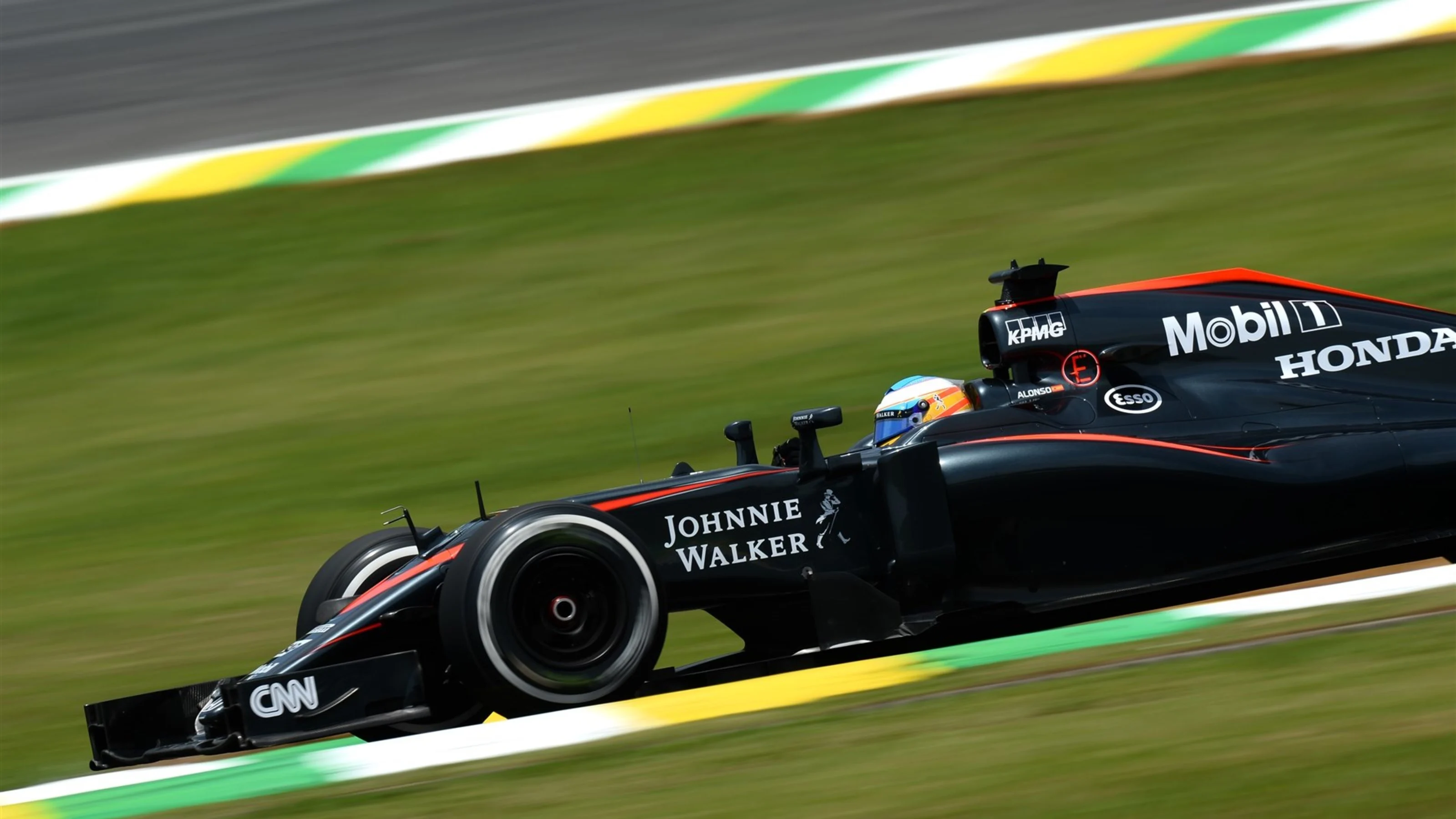 Fernando Alonso (ESP) McLaren MP4-30 at Formula One World Championship, Rd18, Brazilian Grand Prix,