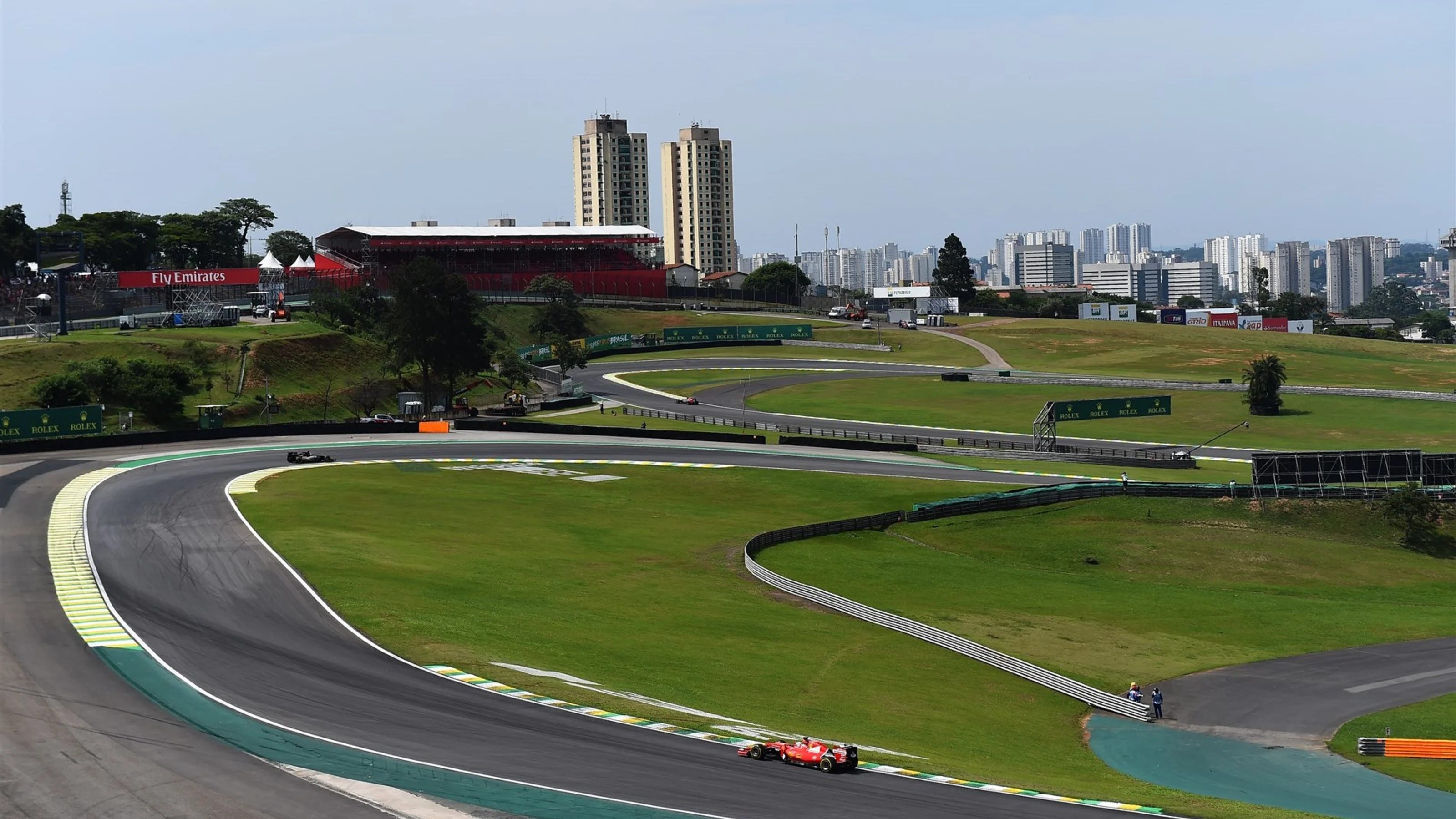 Sebastian Vettel (GER) Ferrari SF15-T at Formula One World Championship, Rd18, Brazilian Grand