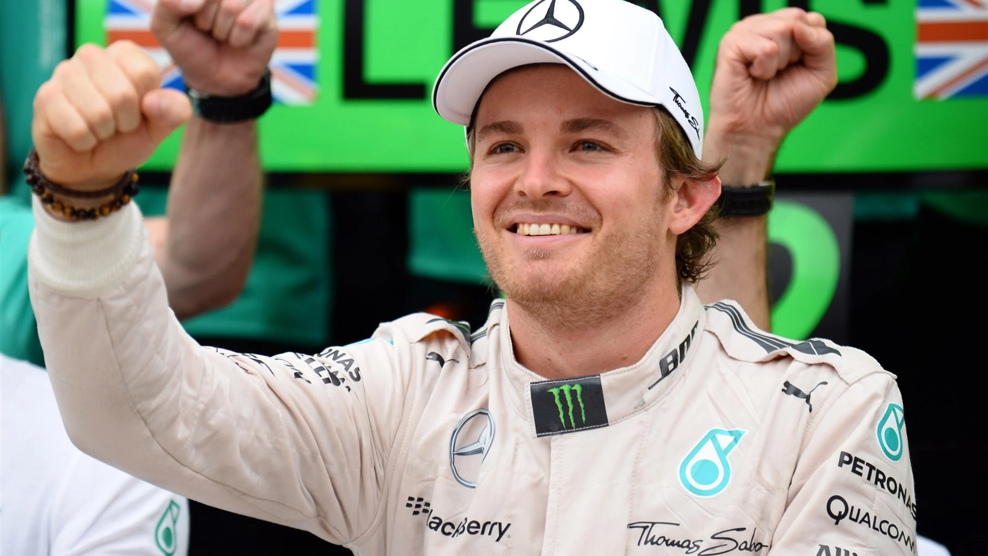 Race winner Nico Rosberg (GER) Mercedes AMG F1 W06 celebrates at Formula One World Championship,