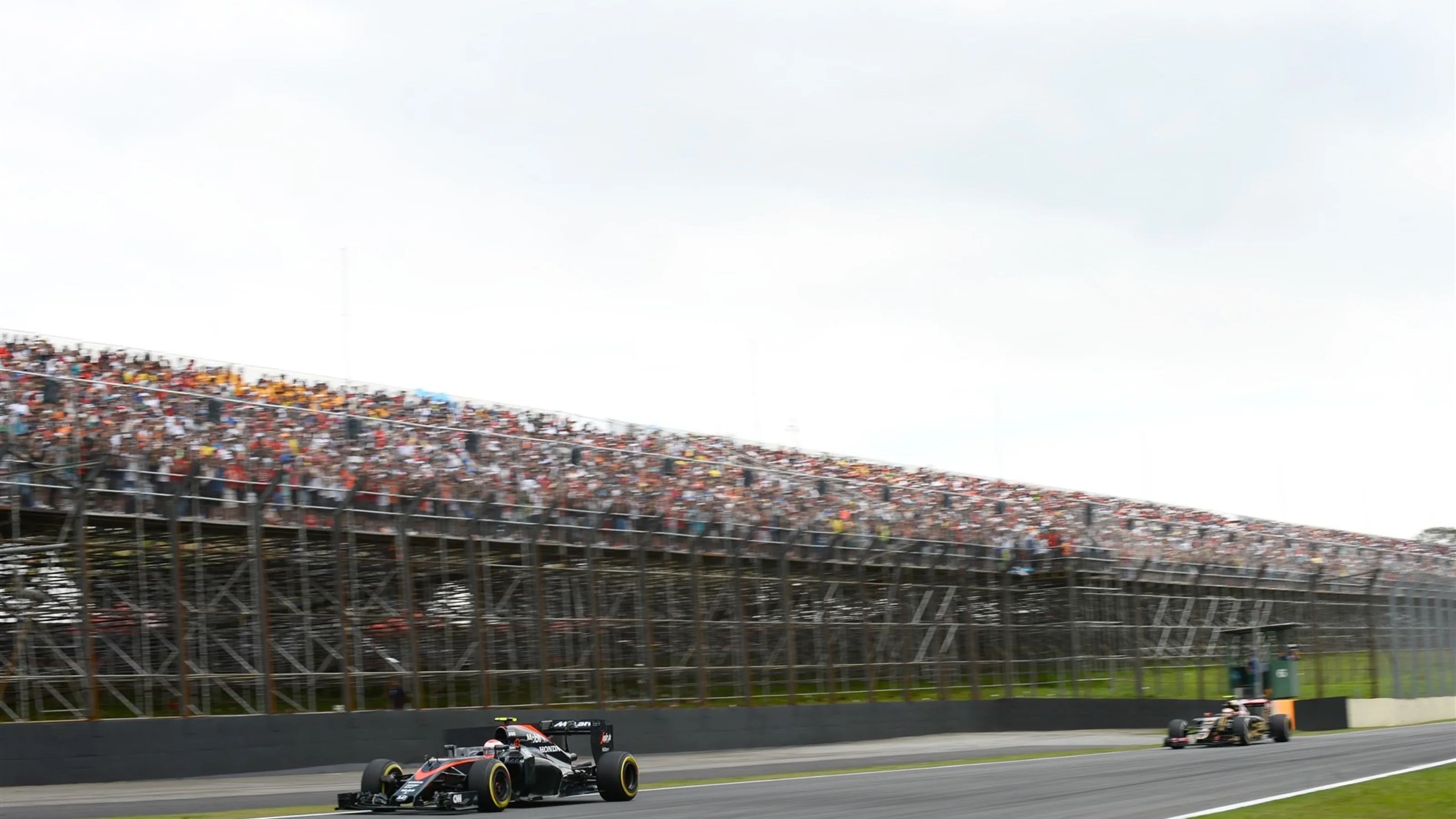 Jenson Button (GBR) McLaren MP4-30 at Formula One World Championship, Rd18, Brazilian Grand Prix,