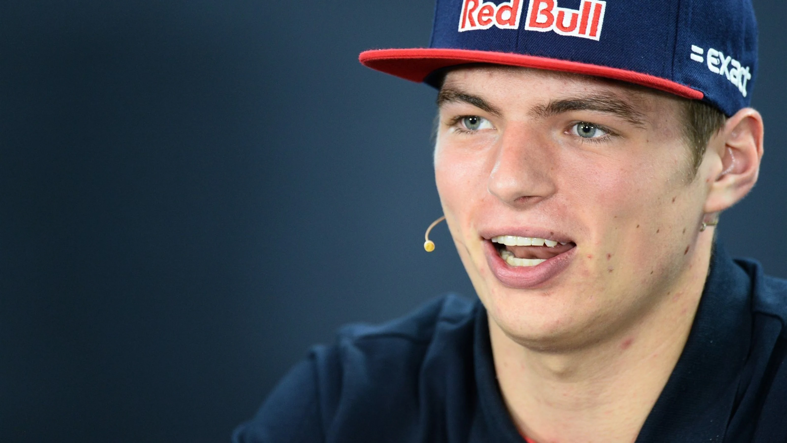 Max Verstappen (NDL) Scuderia Toro Rosso in the press conference at Formula One World Championship,