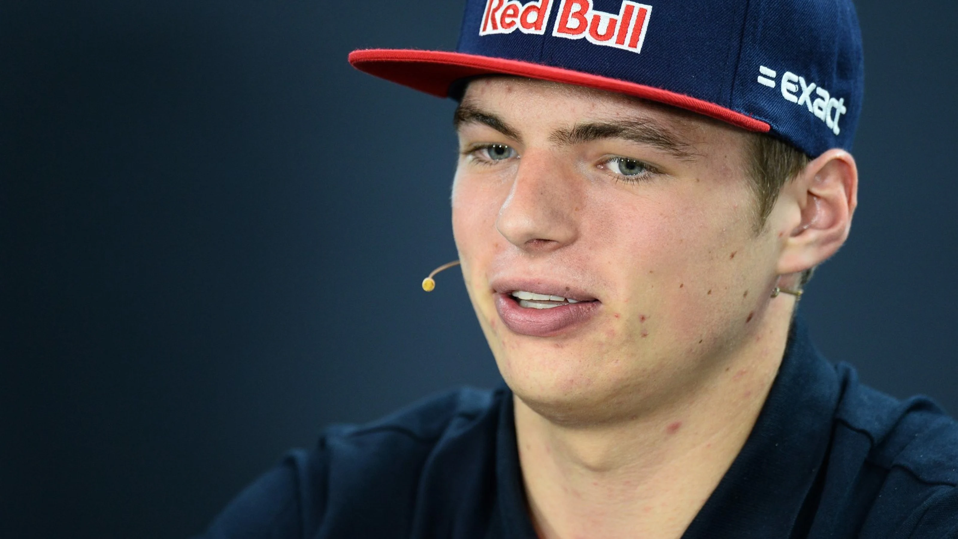 Max Verstappen (NDL) Scuderia Toro Rosso in the press conference at Formula One World Championship,