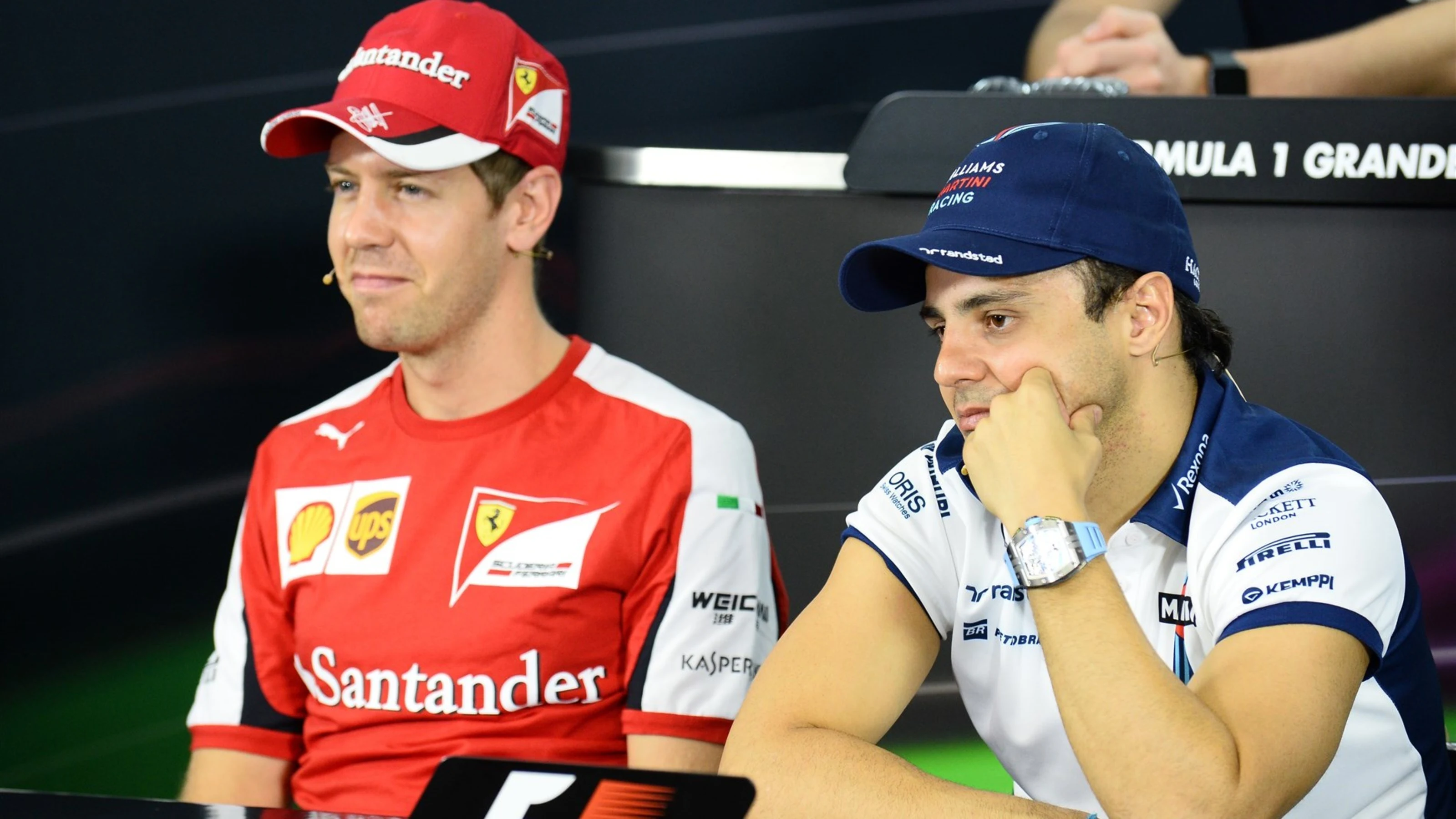 Felipe Massa (BRA) Williams in the press conference at Formula One World Championship, Rd18,