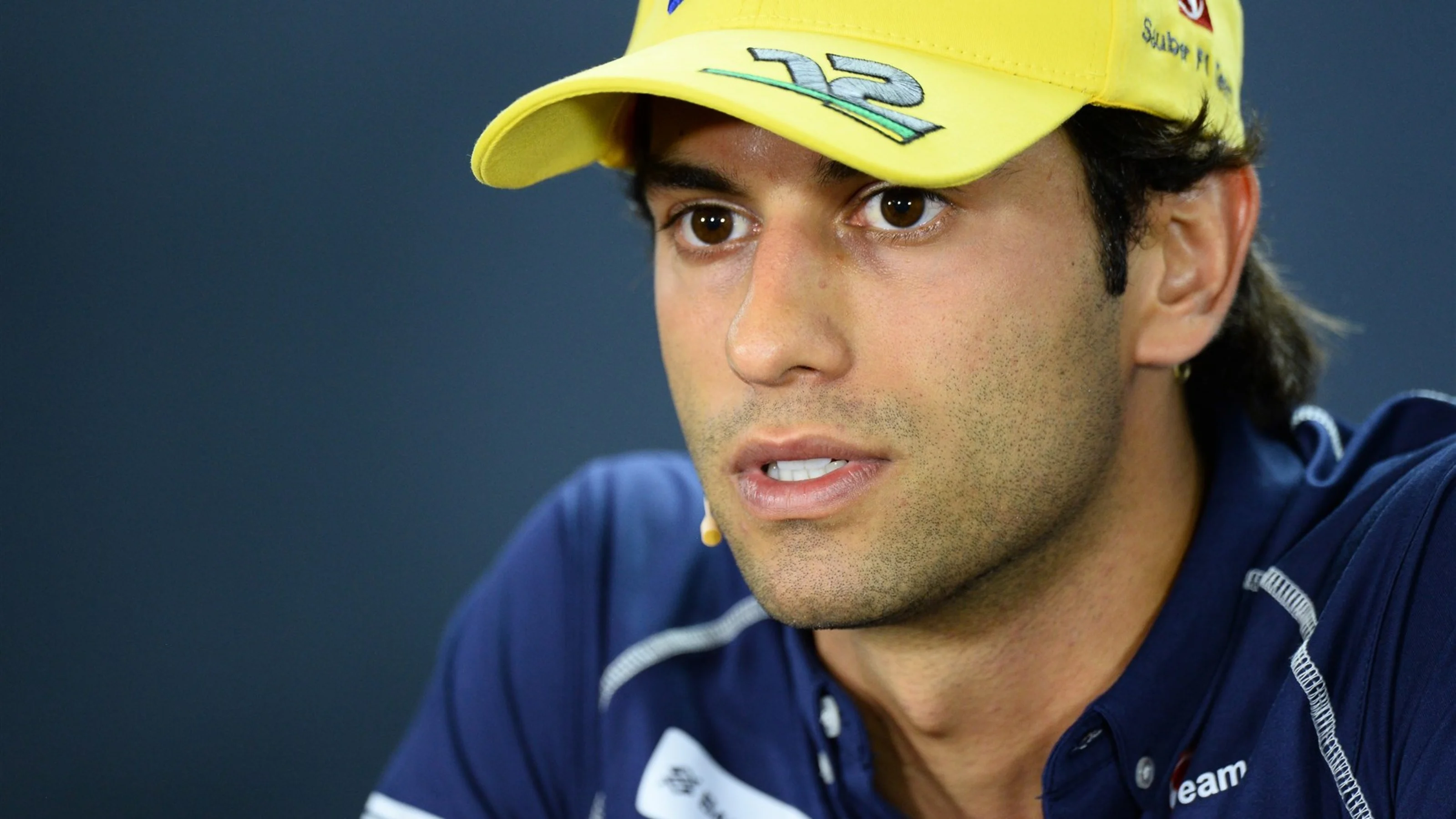 Felipe Nasr (BRA) Sauber in the press conference at Formula One World Championship, Rd18, Brazilian