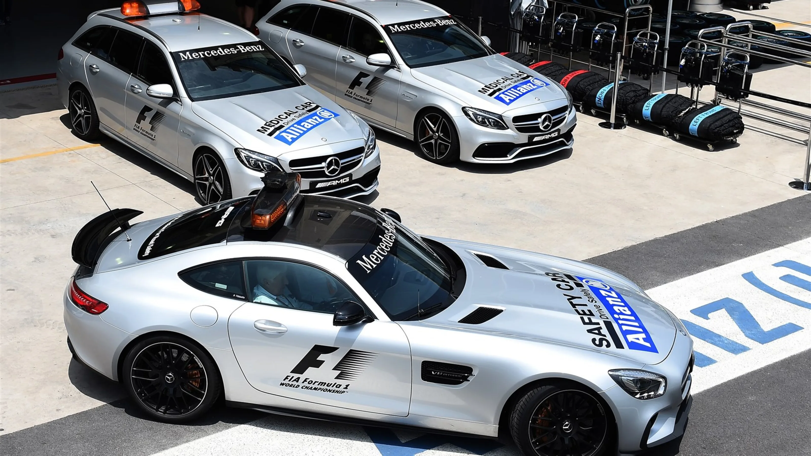Safety Car and Medical Car at Formula One World Championship, Rd18, Brazilian Grand Prix,
