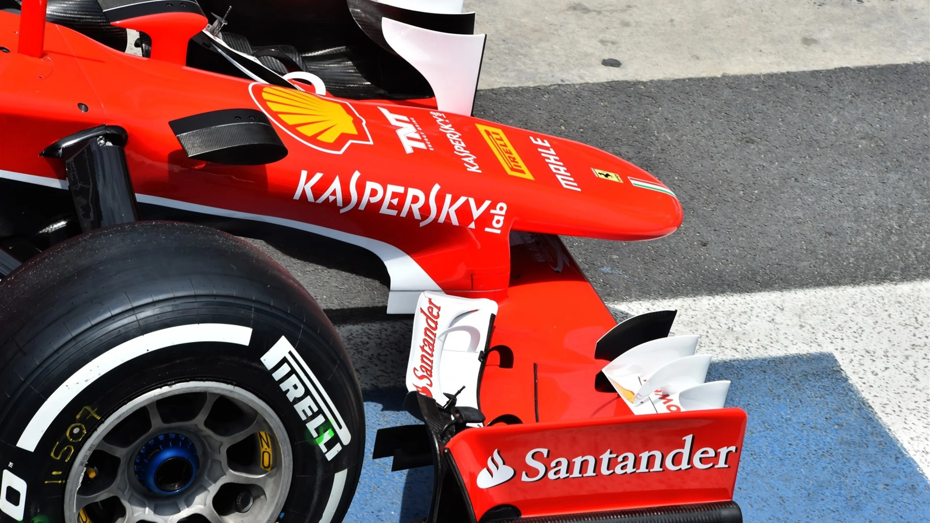 Ferrari SF15-T nose and front wing detail at Formula One World Championship, Rd18, Brazilian Grand