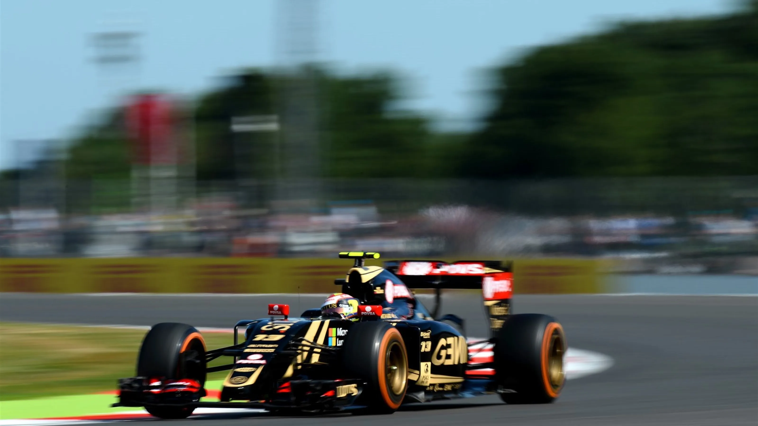 Pastor Maldonado (VEN) Lotus E23 Hybrid at Formula One World Championship, Rd9, British Grand Prix,