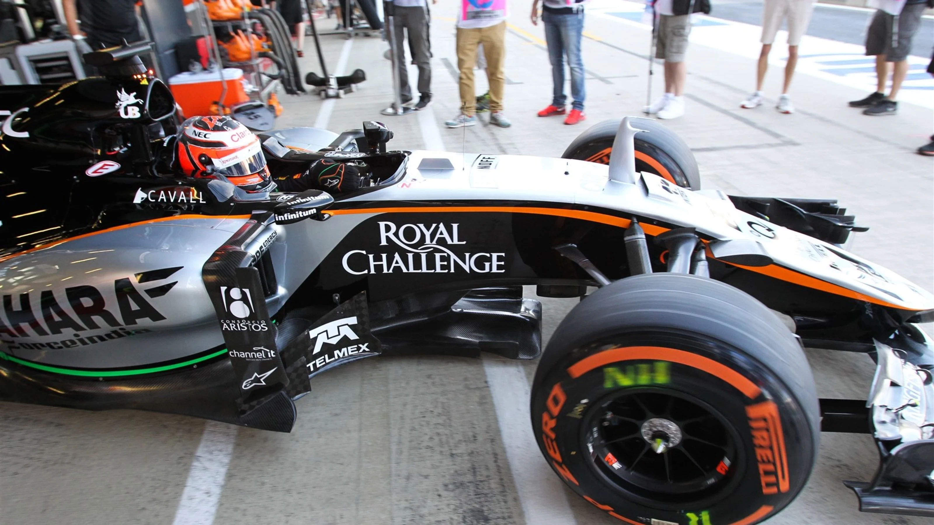 Nico Hulkenberg (GER) Force India VJM08 at Formula One World Championship, Rd9, British Grand Prix,