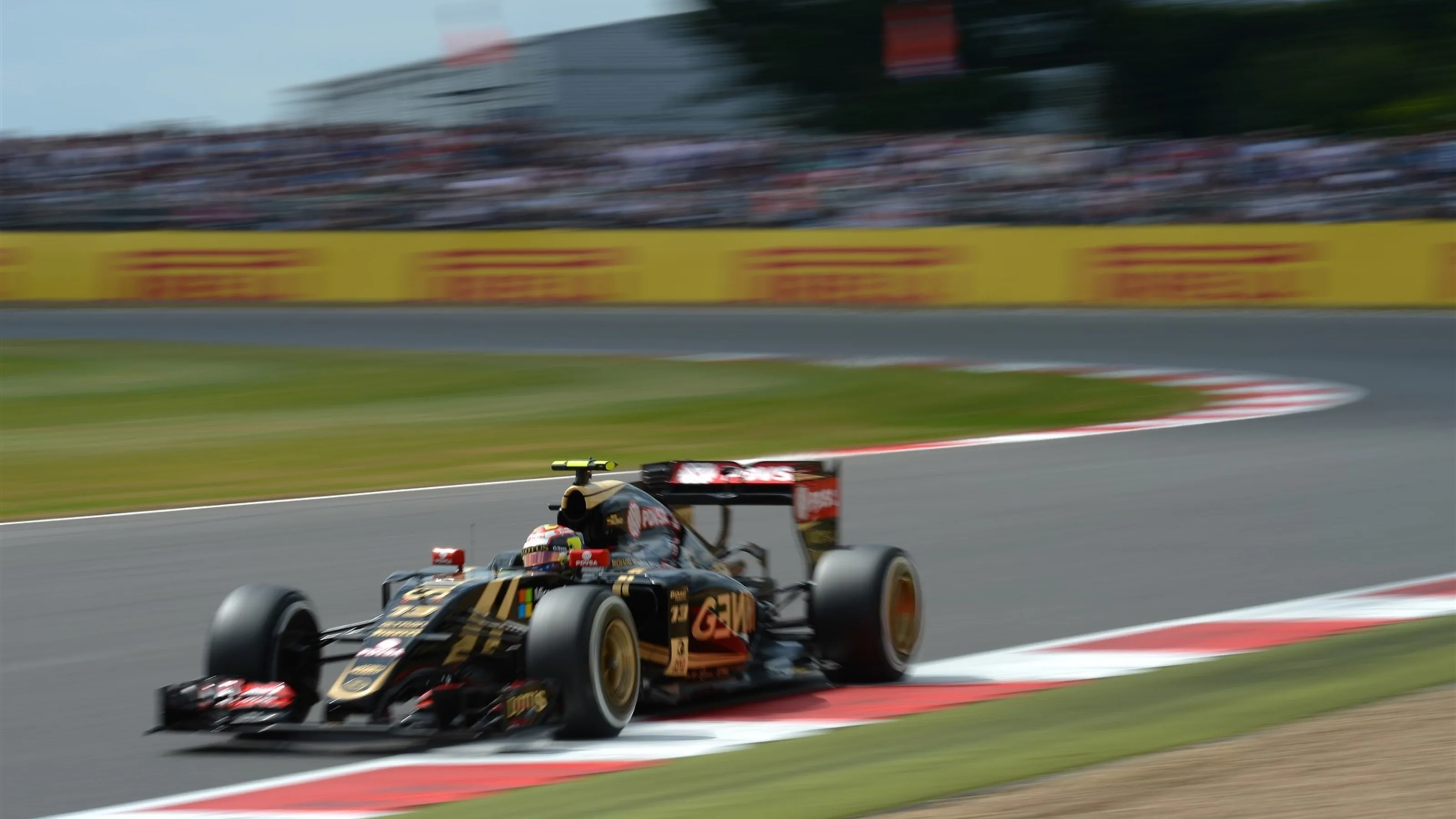 Pastor Maldonado (VEN) Lotus E23 Hybrid at Formula One World Championship, Rd9, British Grand Prix,
