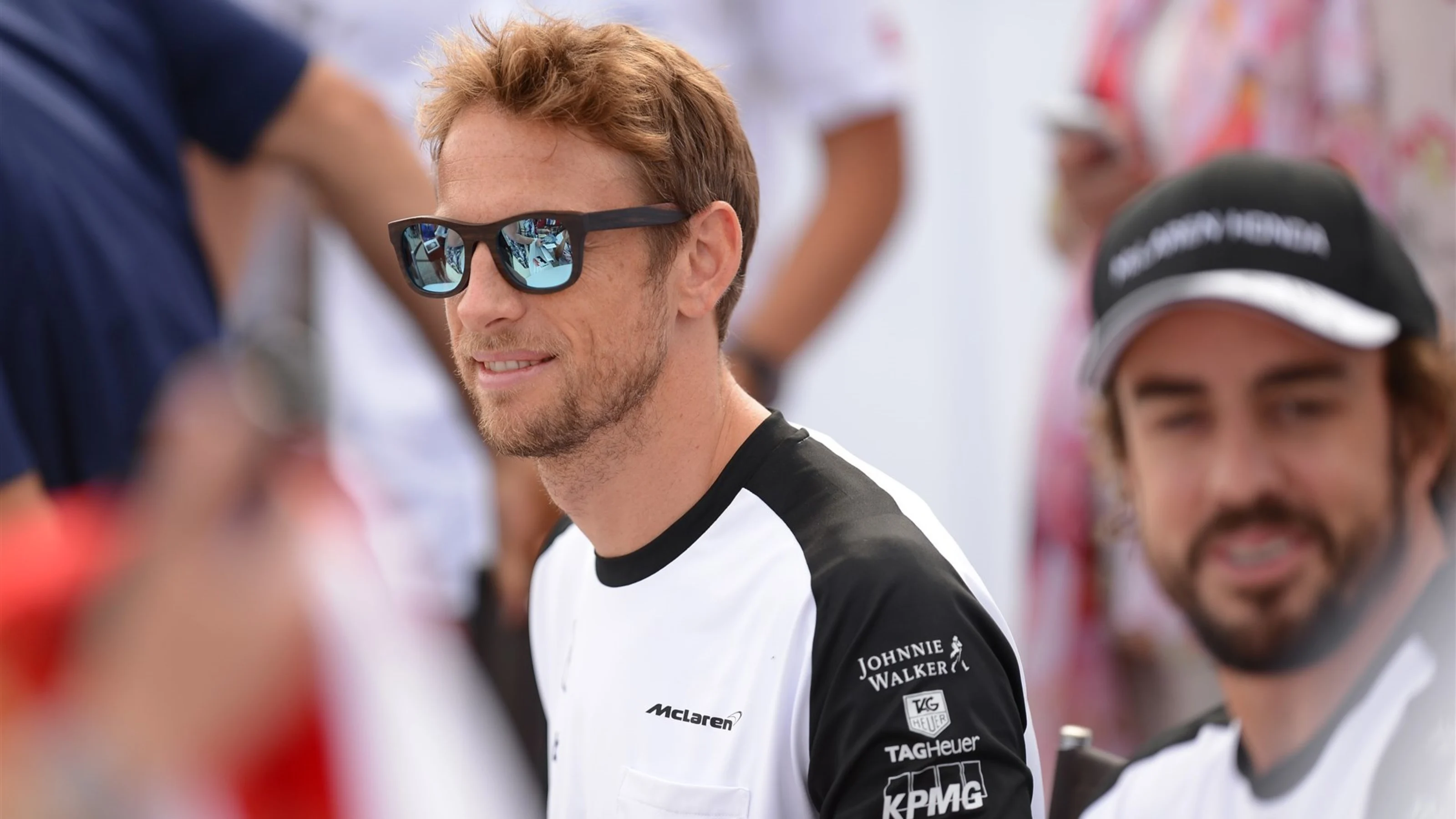 Jenson Button (GBR) McLaren at Formula One World Championship, Rd9, British Grand Prix, Qualifying,