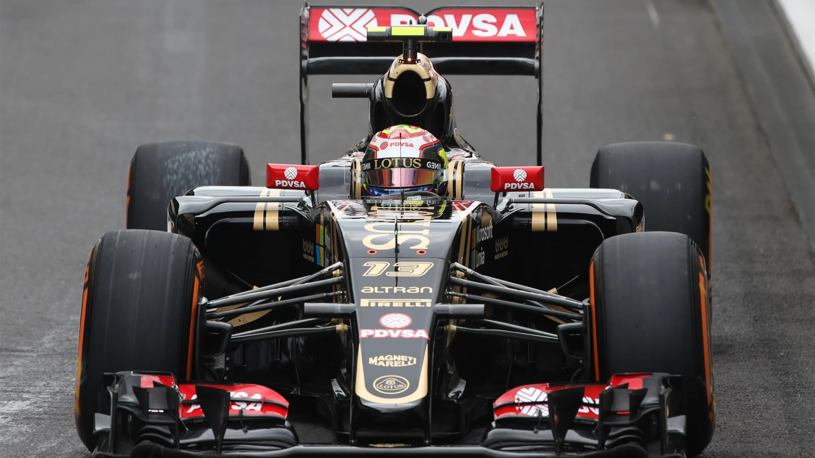 Pastor Maldonado (VEN) Lotus E23 Hybrid at Formula One World Championship, Rd9, British Grand Prix,