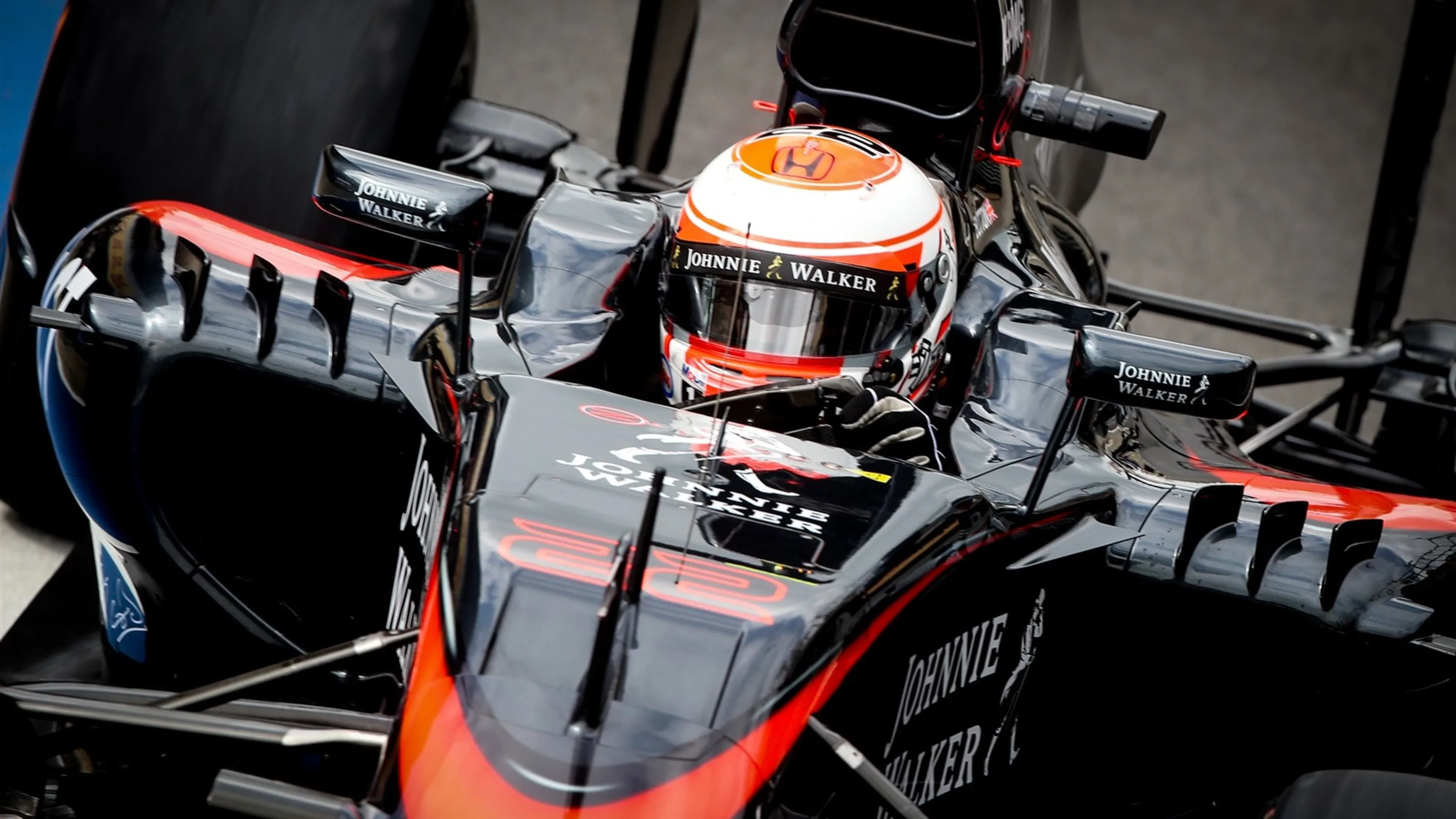 Jenson Button (GBR) McLaren MP4-30 at Formula One World Championship, Rd9, British Grand Prix,
