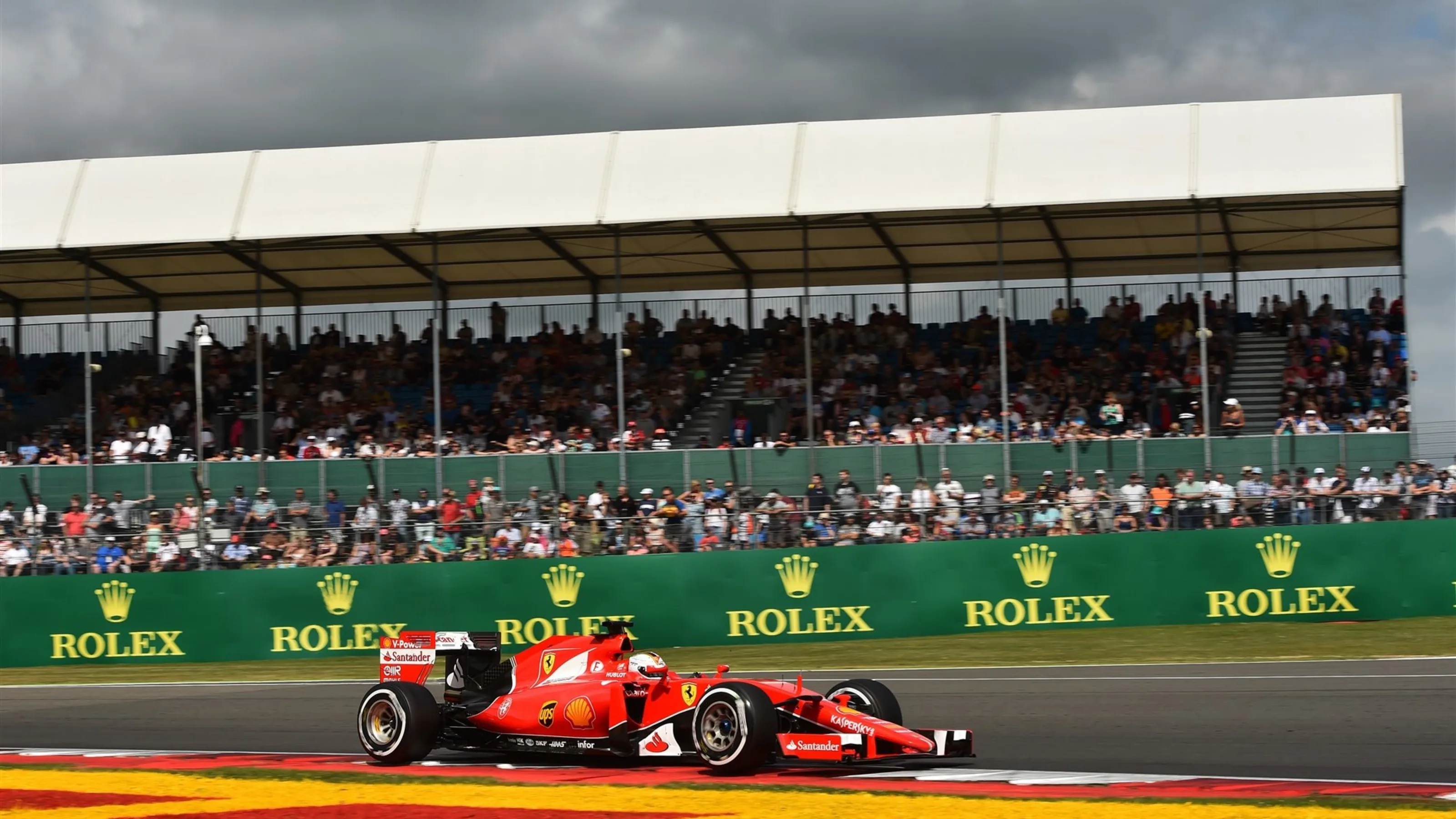Sebastian Vettel (GER) Ferrari SF15-T at Formula One World Championship, Rd9, British Grand Prix,