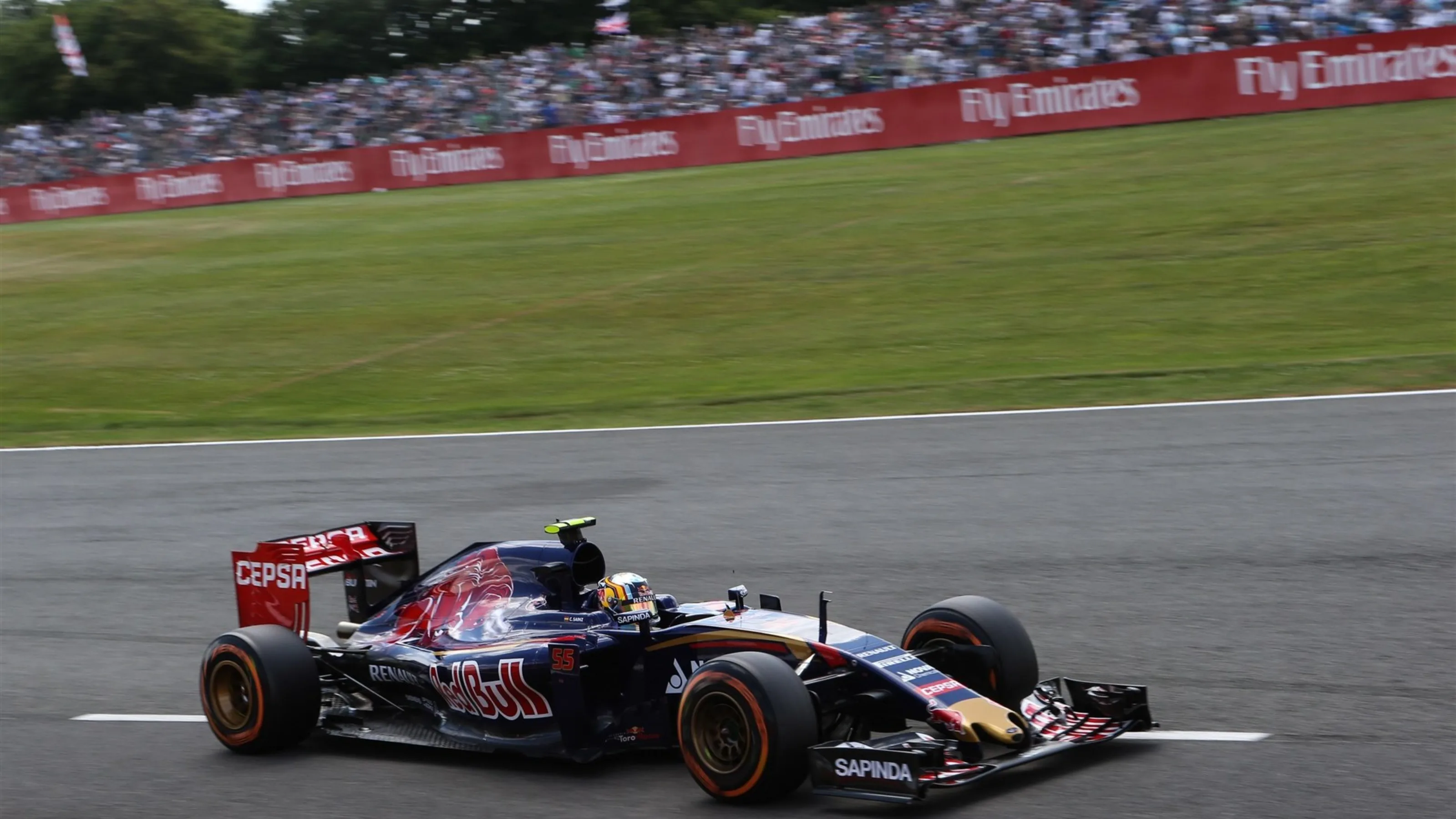 Carlos Sainz jr (ESP) Scuderia Toro Rosso STR10 at Formula One World Championship, Rd9, British