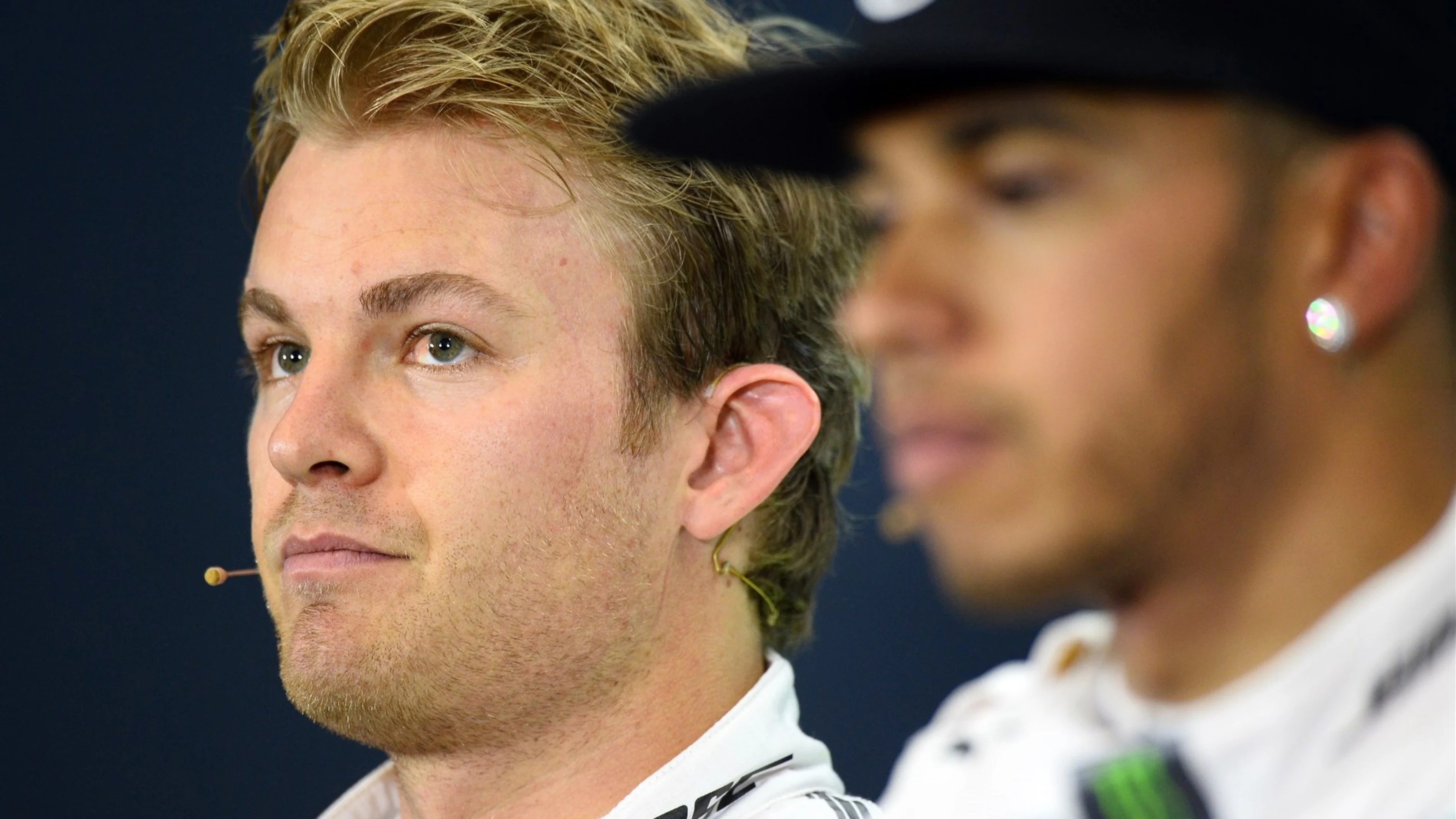 Nico Rosberg (GER) Mercedes AMG F1 in the Qualifying Press Conference at Formula One World