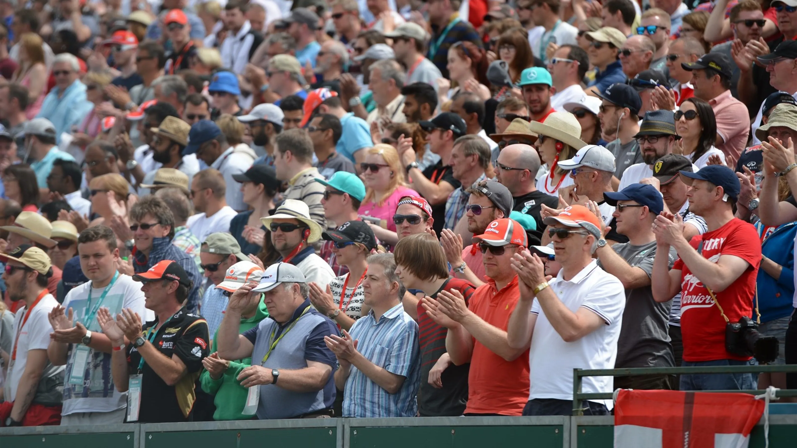 Fans at Formula One World Championship, Rd9, British Grand Prix, Race, Silverstone, England, Sunday