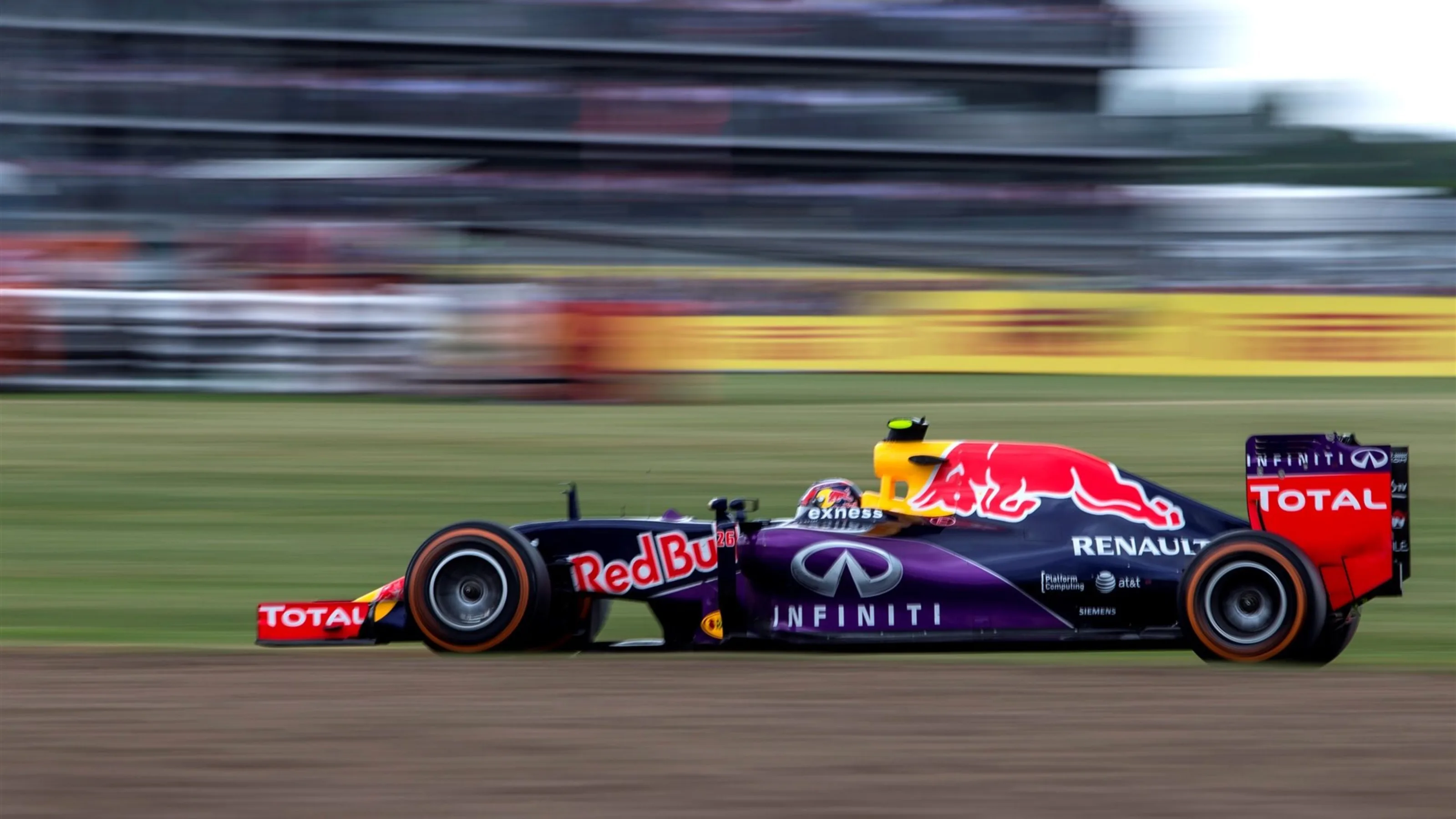 Daniil Kvyat (RUS) Red Bull Racing RB11 at Formula One World Championship, Rd9, British Grand Prix,