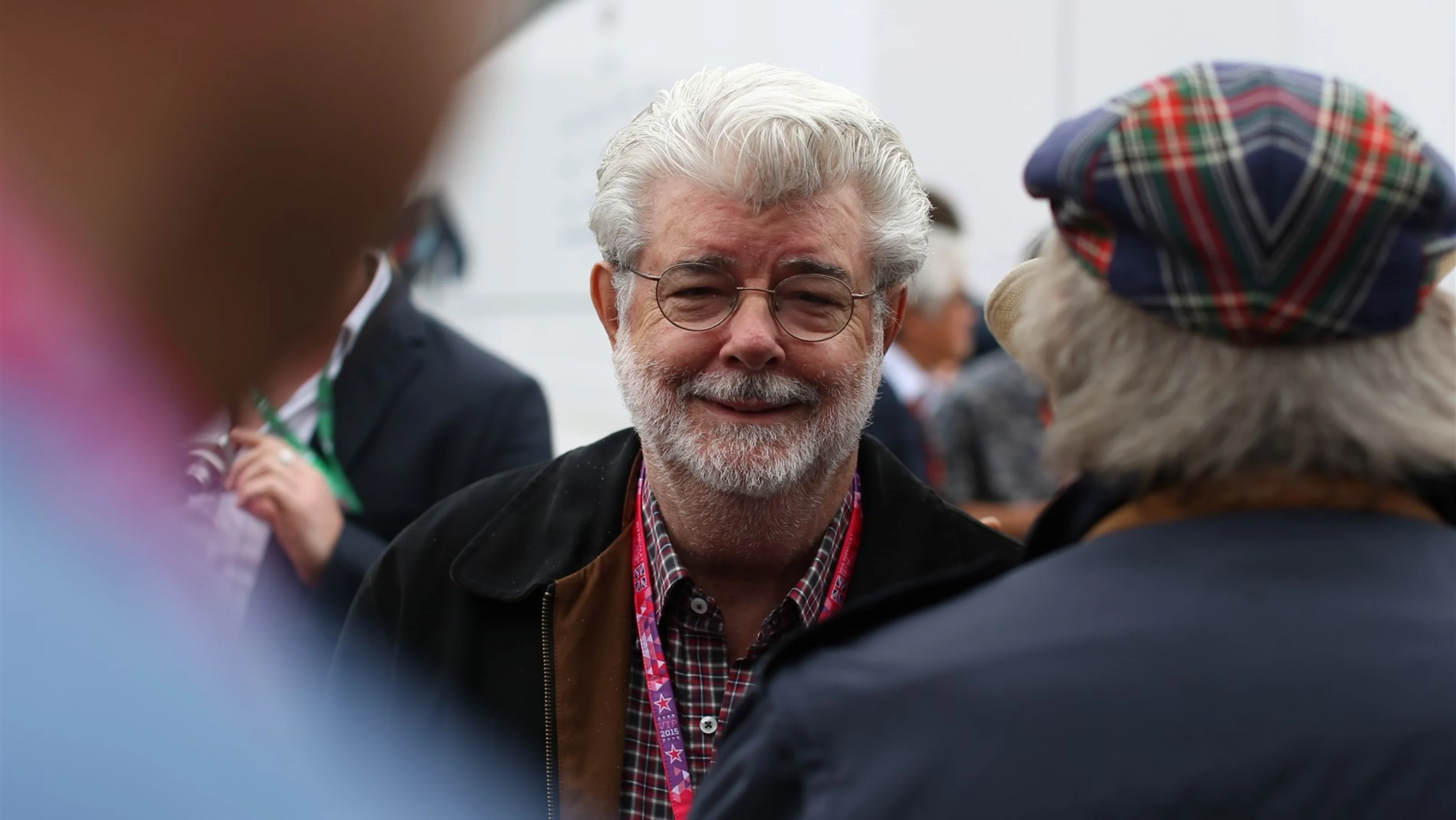 George Lucas (USA) Star Wars Creator and Director at Formula One World Championship, Rd9, British