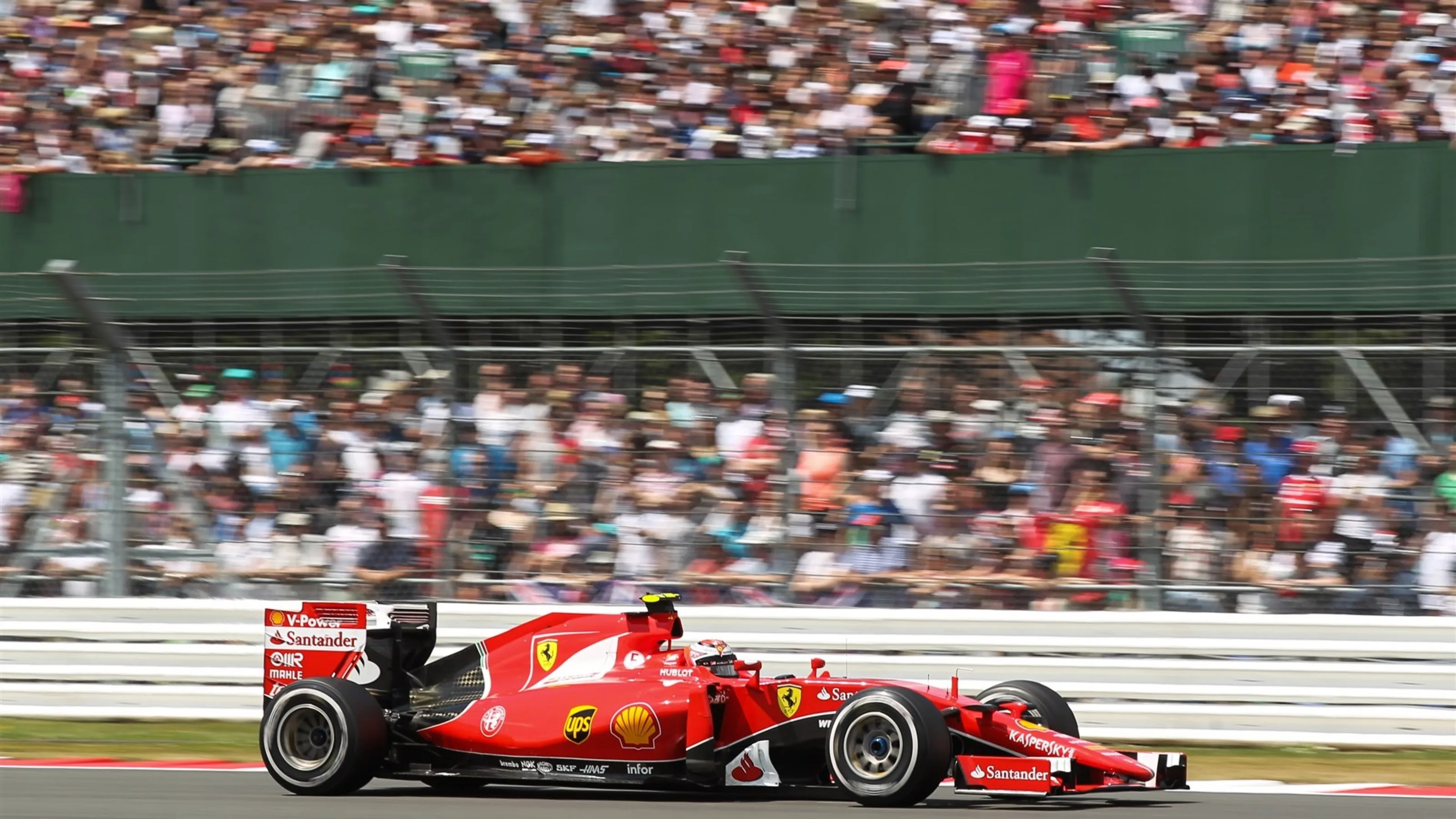 Kimi Raikkonen (FIN) Ferrari SF15-T at Formula One World Championship, Rd9, British Grand Prix,