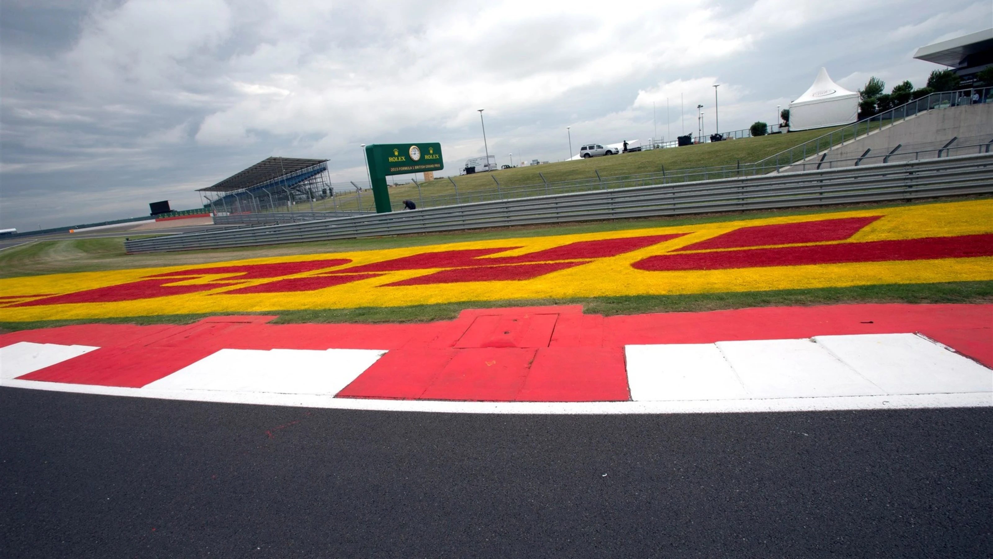 Track view at Formula One World Championship, Rd9, British Grand Prix, Preparations, Silverstone,