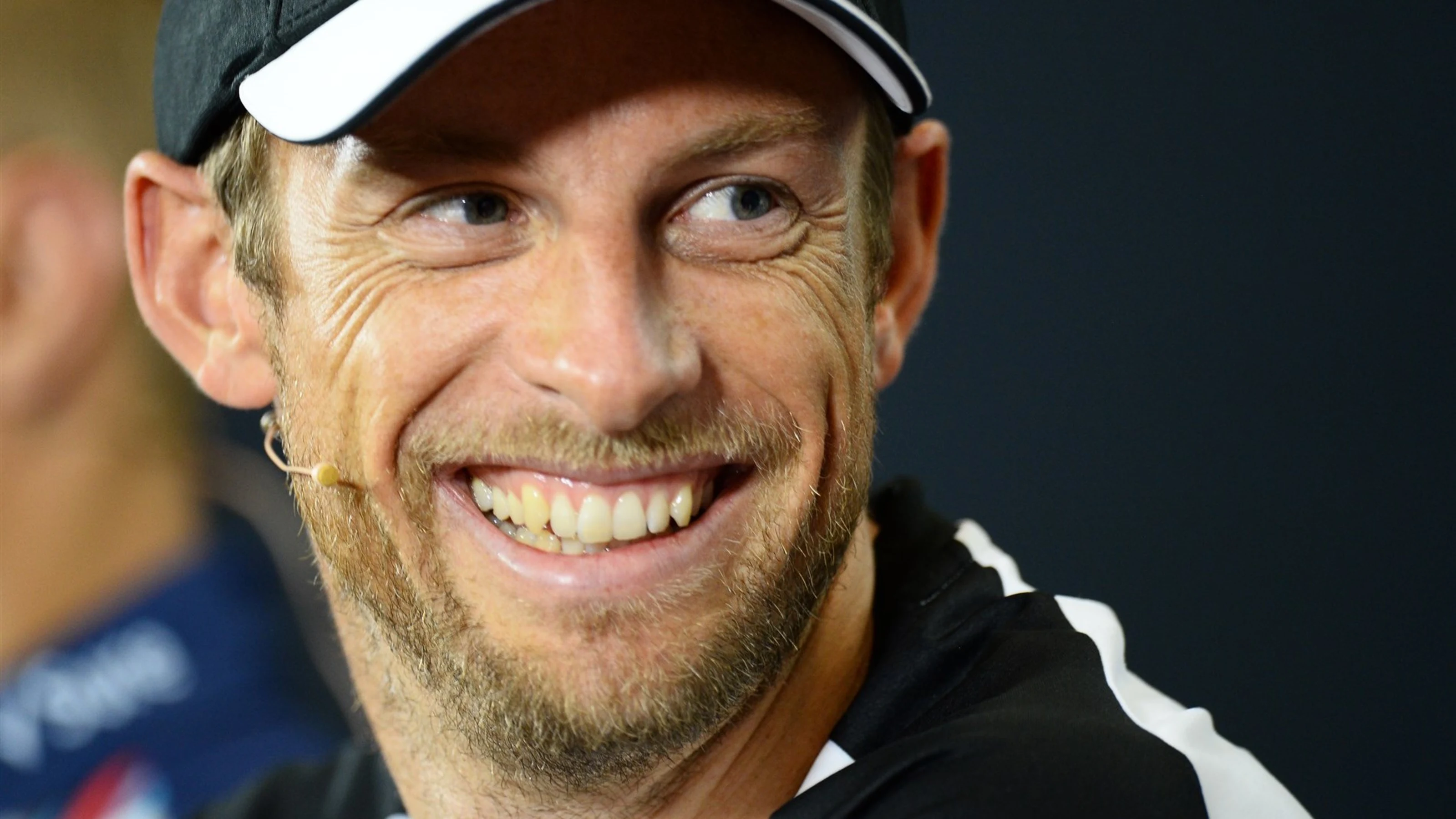 Jenson Button (GBR) McLaren in the press conference at Formula One World Championship, Rd9, British