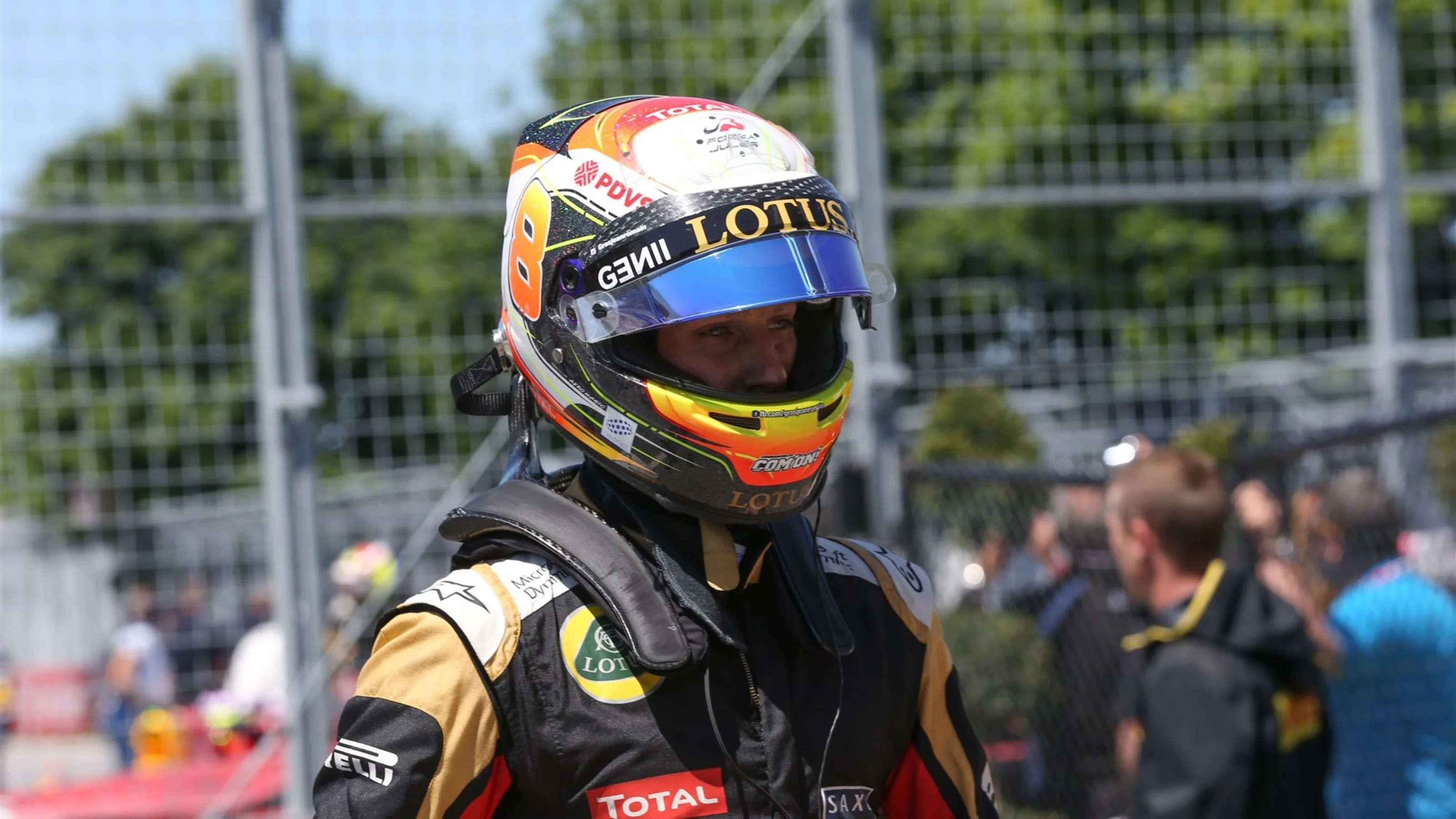 Romain Grosjean (FRA) Lotus F1 at Formula One World Championship, Rd7, Canadian Grand Prix,