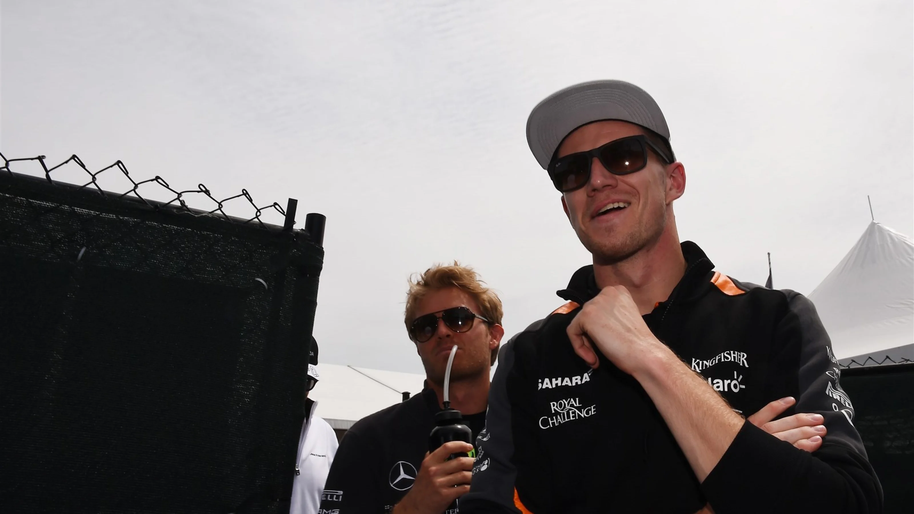 Nico Hulkenberg (GER) Force India F1 on the drivers parade at Formula One World Championship, Rd7,