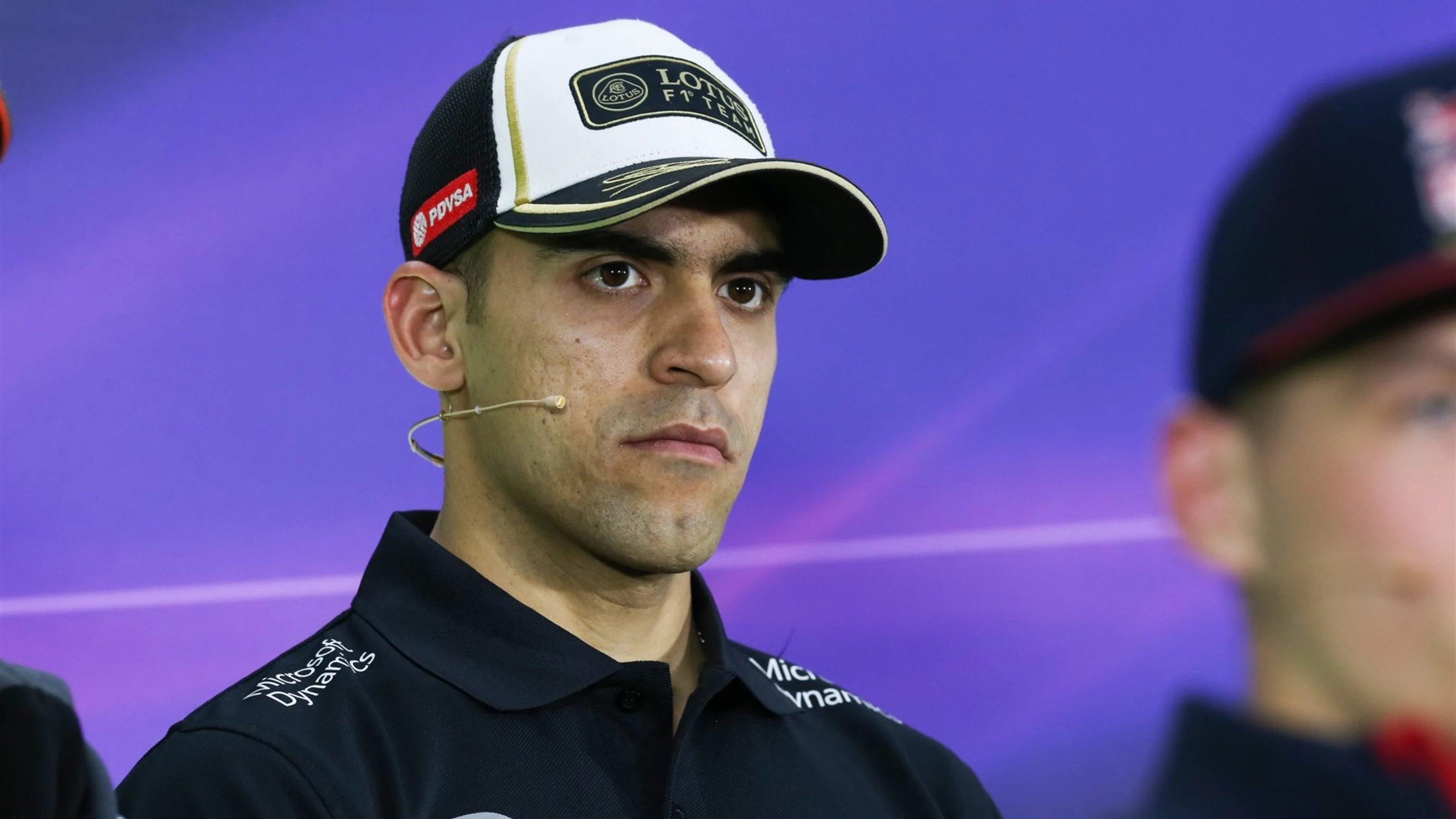 Pastor Maldonado (VEN) Lotus at the Press Confernece at Formula One World Championship, Rd7,