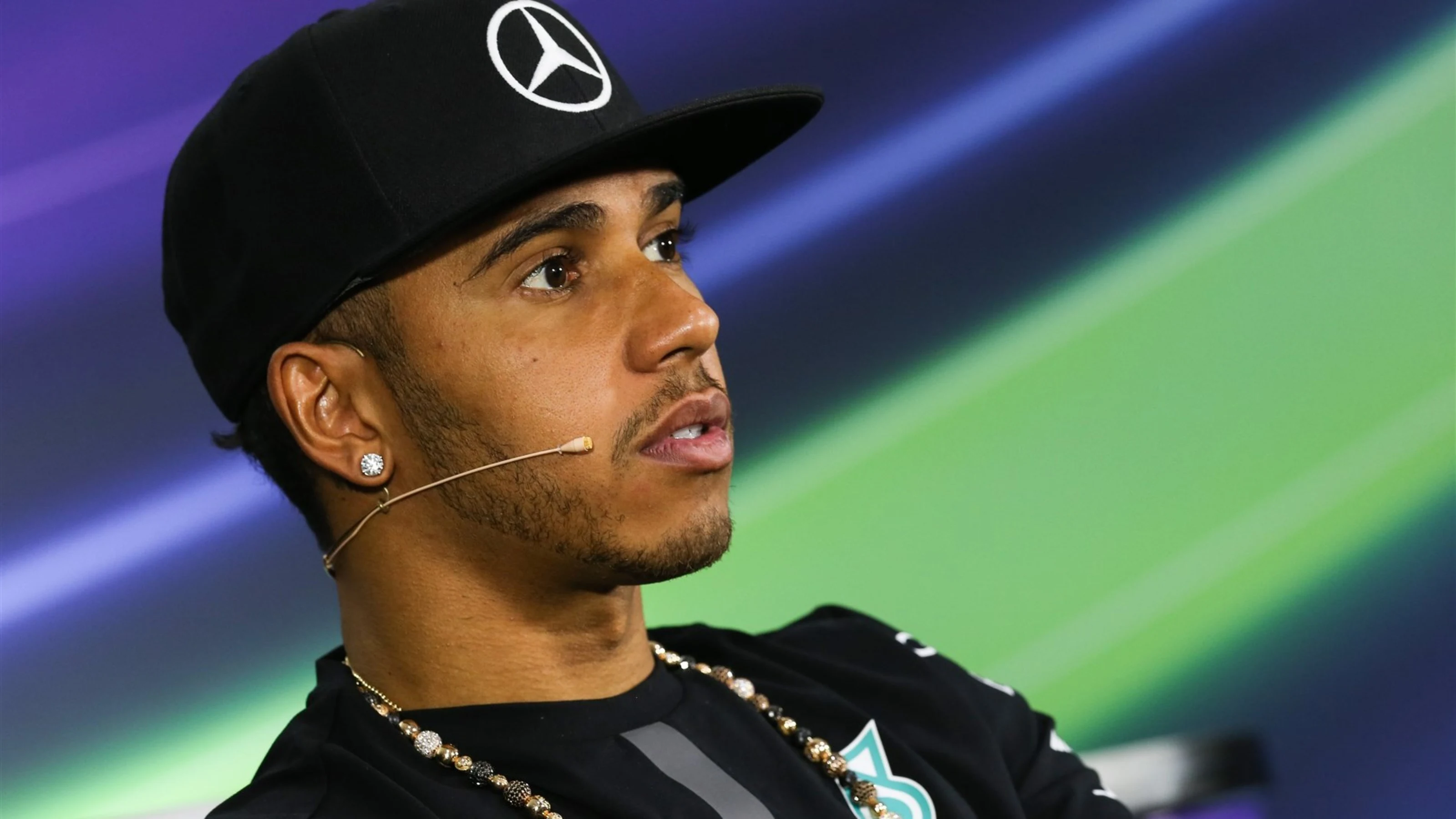 Lewis Hamilton (GBR) Mercedes AMG F1 at the Press Confernece at Formula One World Championship,